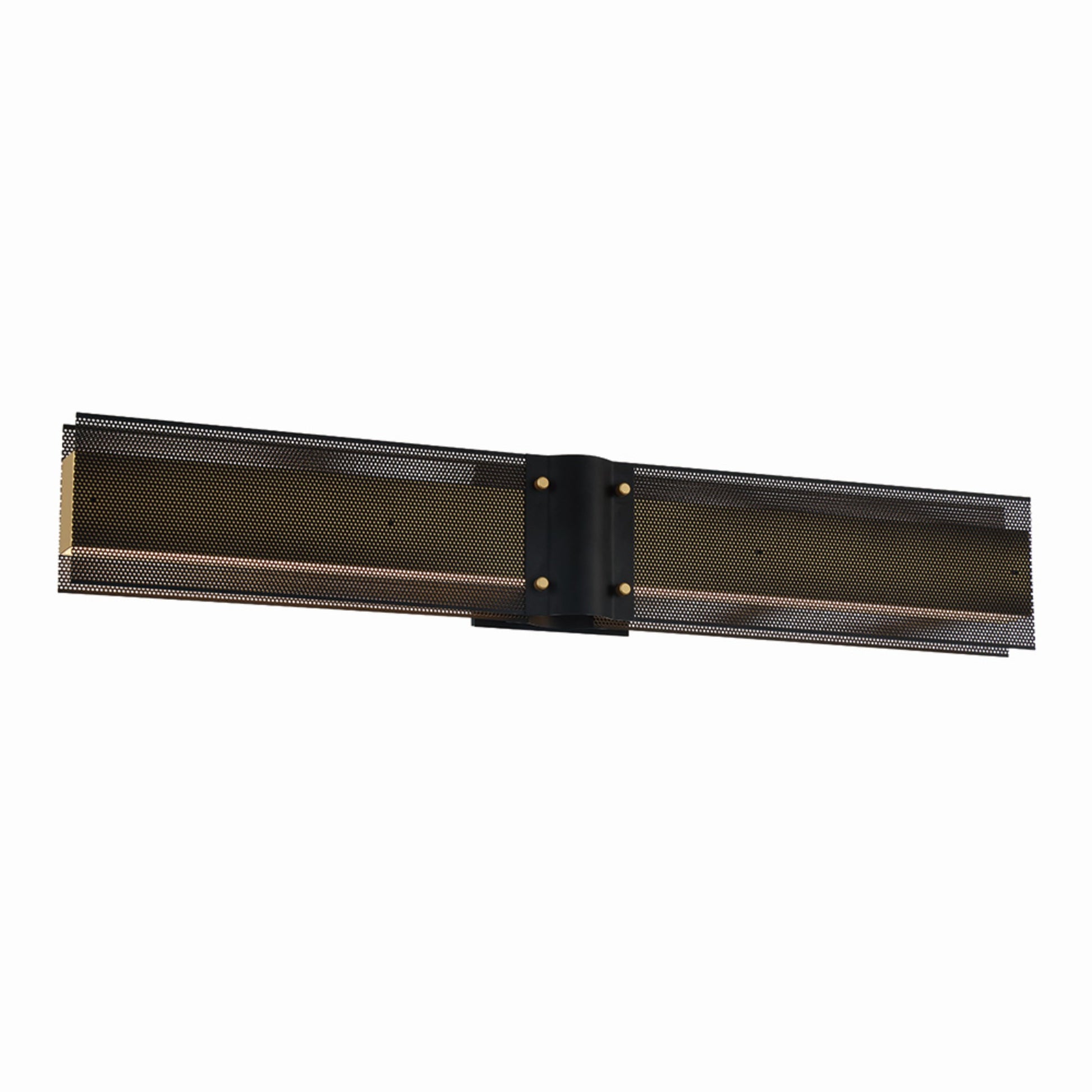 Admiral 31" LED Outdoor Wall Sconce, Gold & Black Finish - Bees Lighting