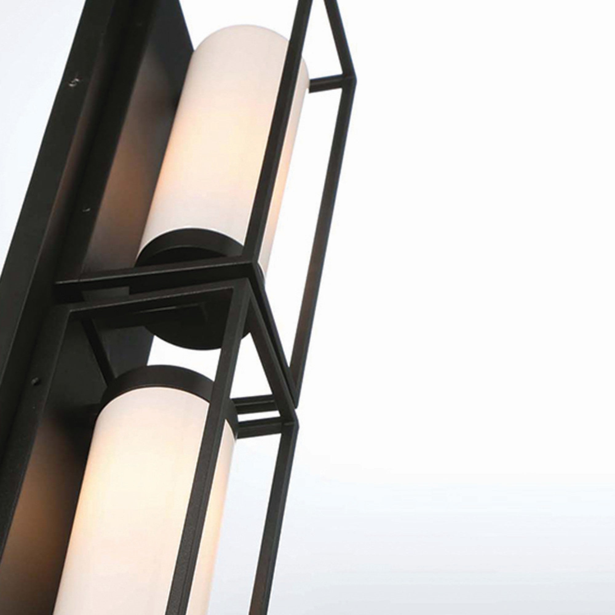 Ren 2-Light 36" Outdoor Wall Sconce, Black Finish - Bees Lighting