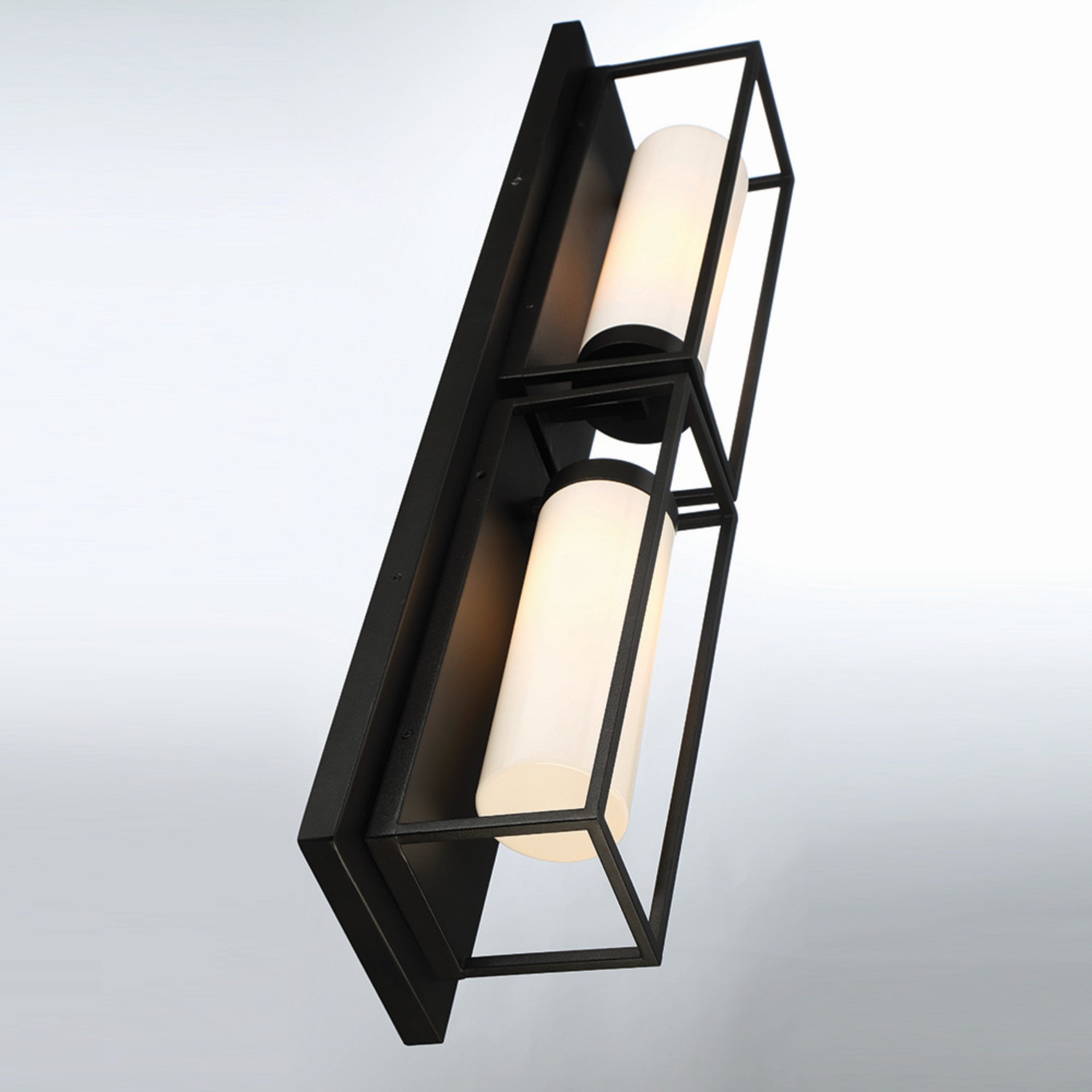 Ren 2-Light 36" Outdoor Wall Sconce, Black Finish - Bees Lighting