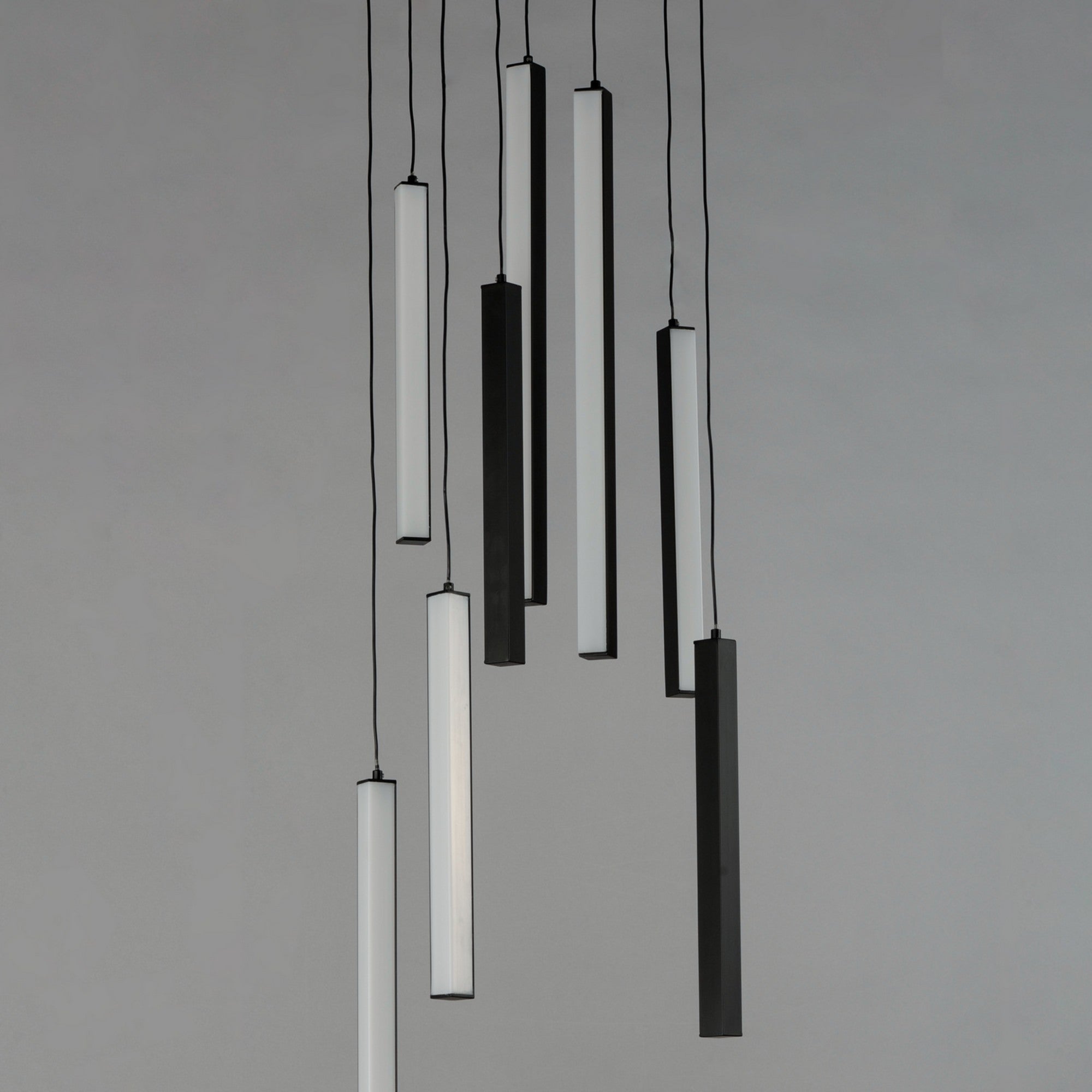 Hover 18" 8-Light LED Pendant, Black Finish - Bees Lighting
