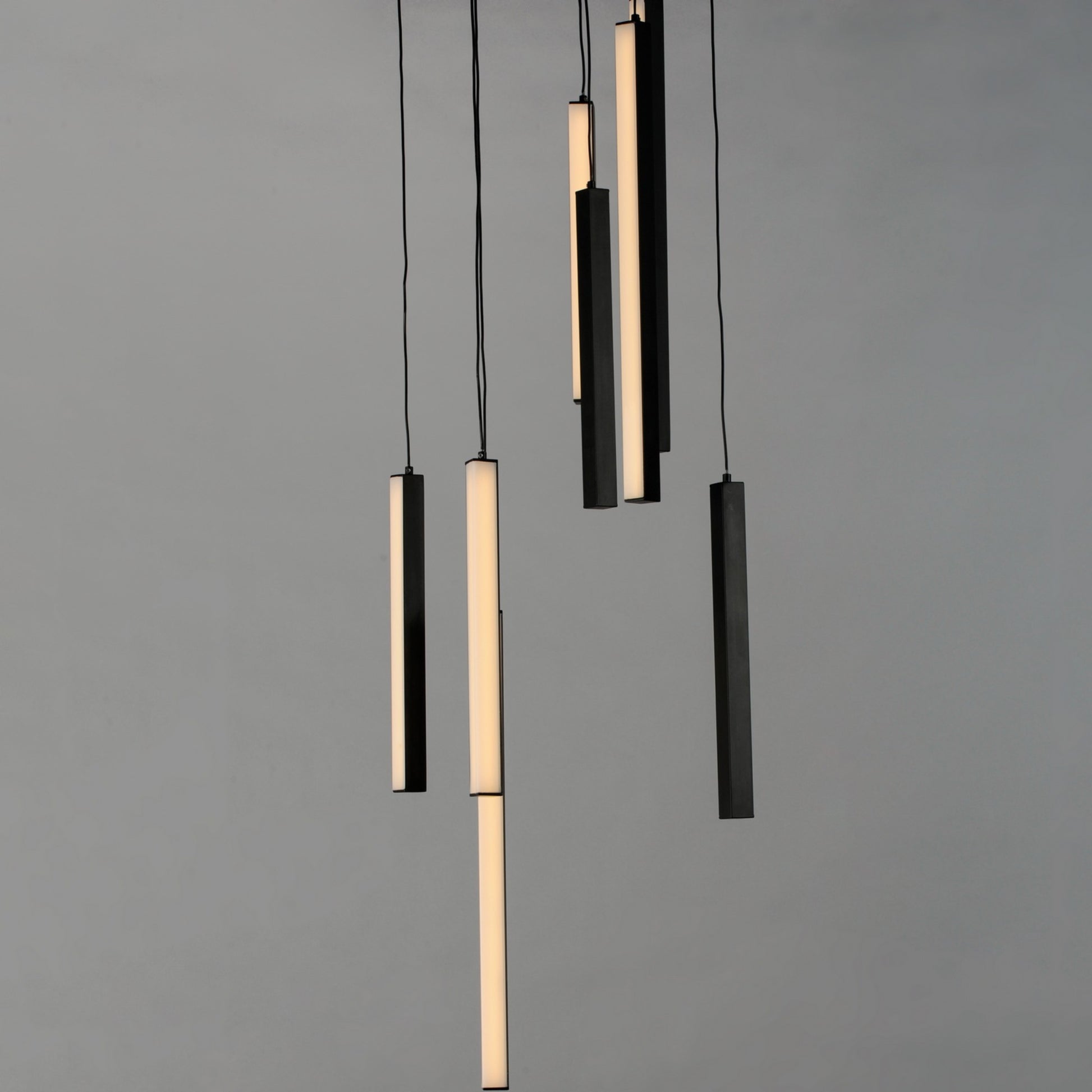 Hover 18" 8-Light LED Pendant, Black Finish - Bees Lighting