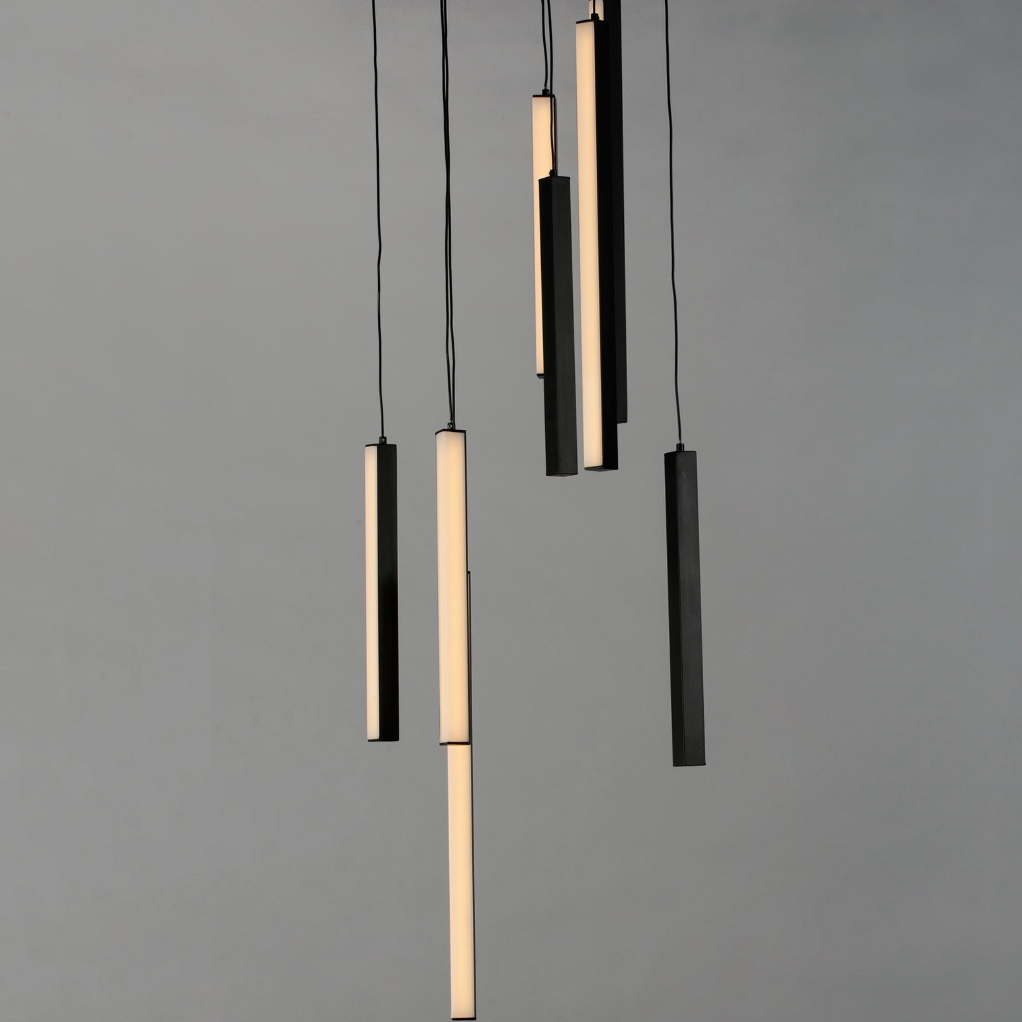 Hover 18" 8-Light LED Pendant, Black Finish - Bees Lighting