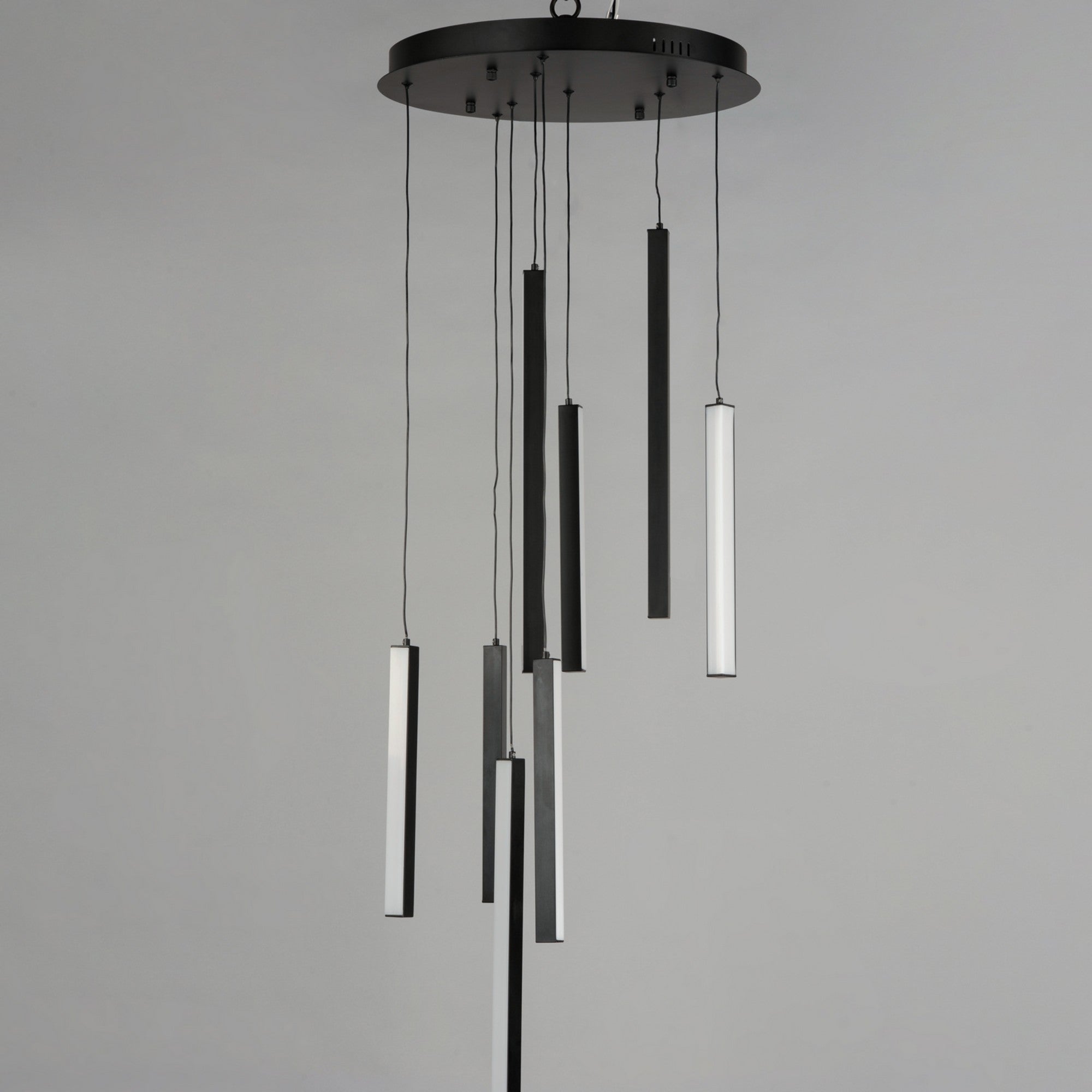 Hover 18" 8-Light LED Pendant, Black Finish - Bees Lighting