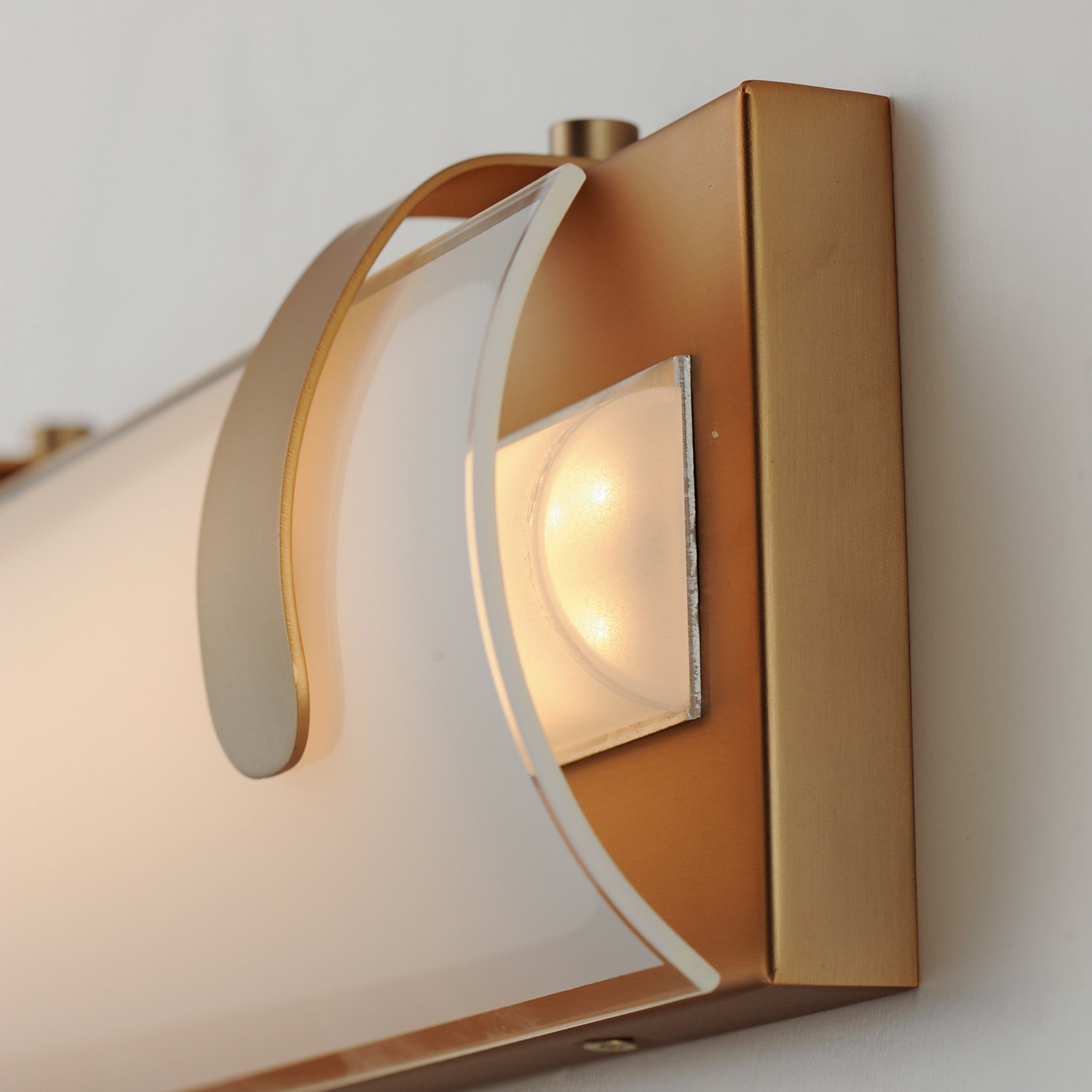 Clutch 13" LED Bath Vanity, Gold Finish - Bees Lighting