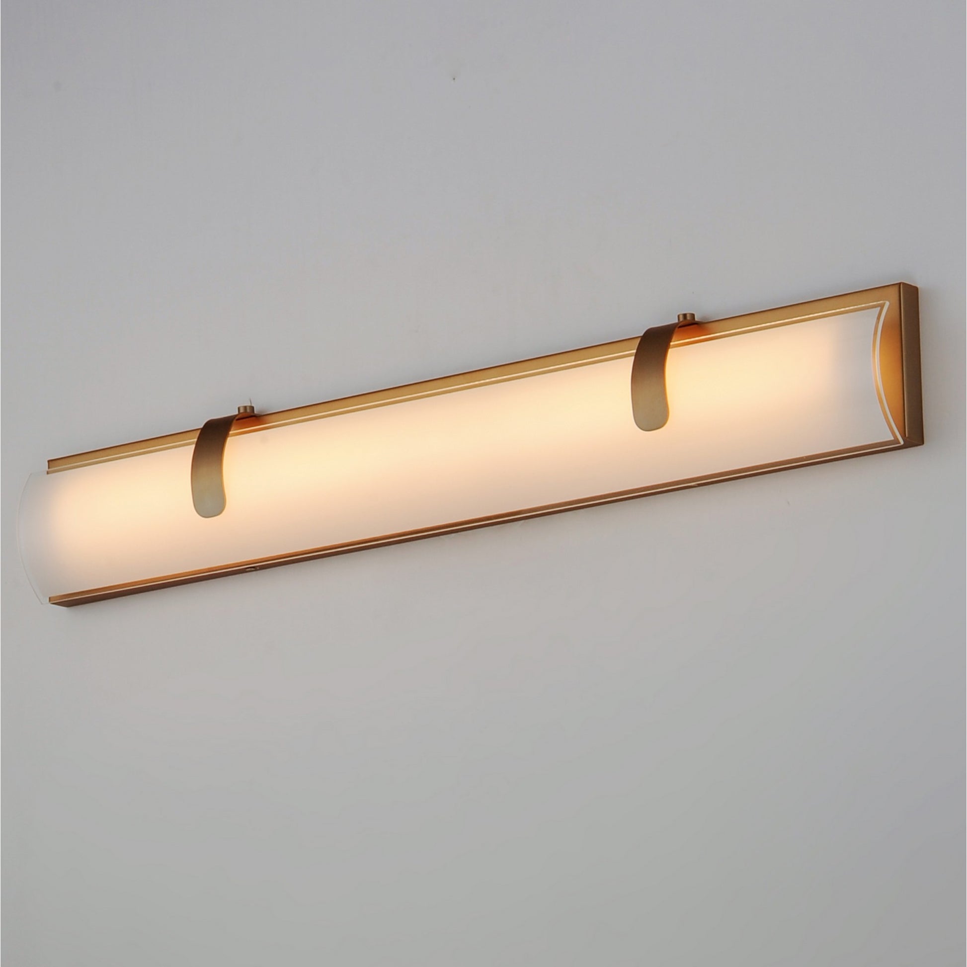 Clutch 30" LED Bath Vanity, Gold Finish - Bees Lighting