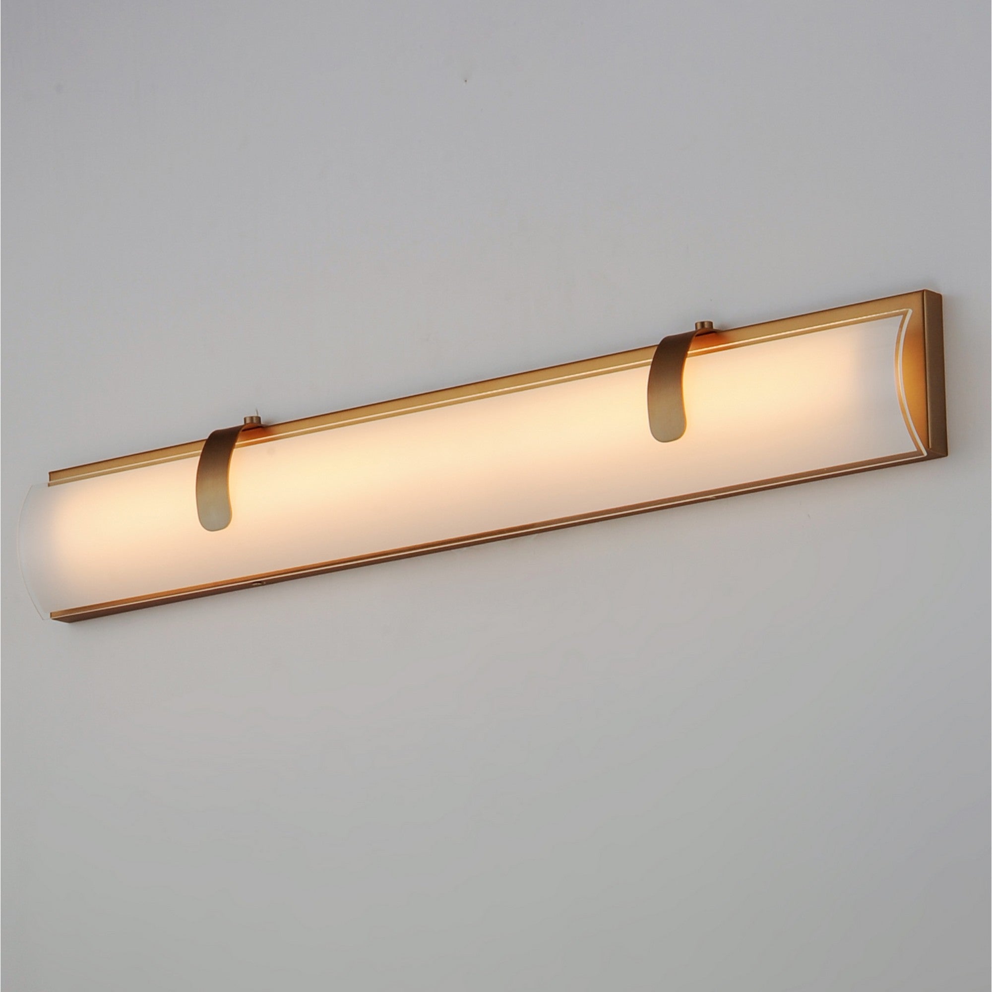 Clutch 30" LED Bath Vanity, Gold Finish - Bees Lighting