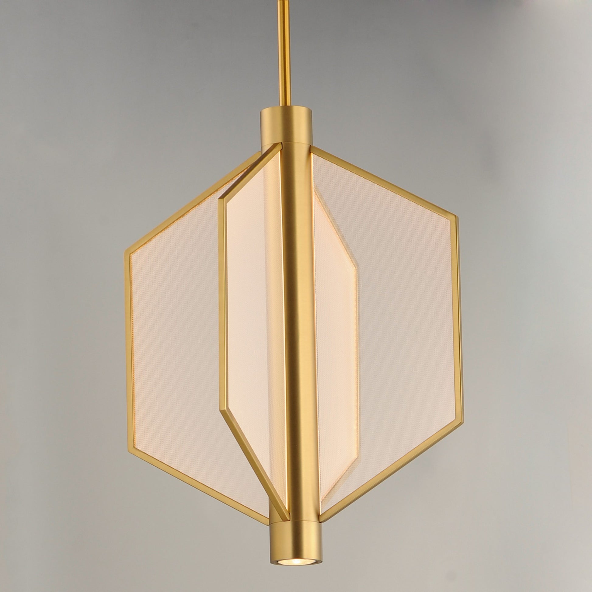Telstar 24" Medium LED Pendant, Natural Aged Brass Finish - Bees Lighting