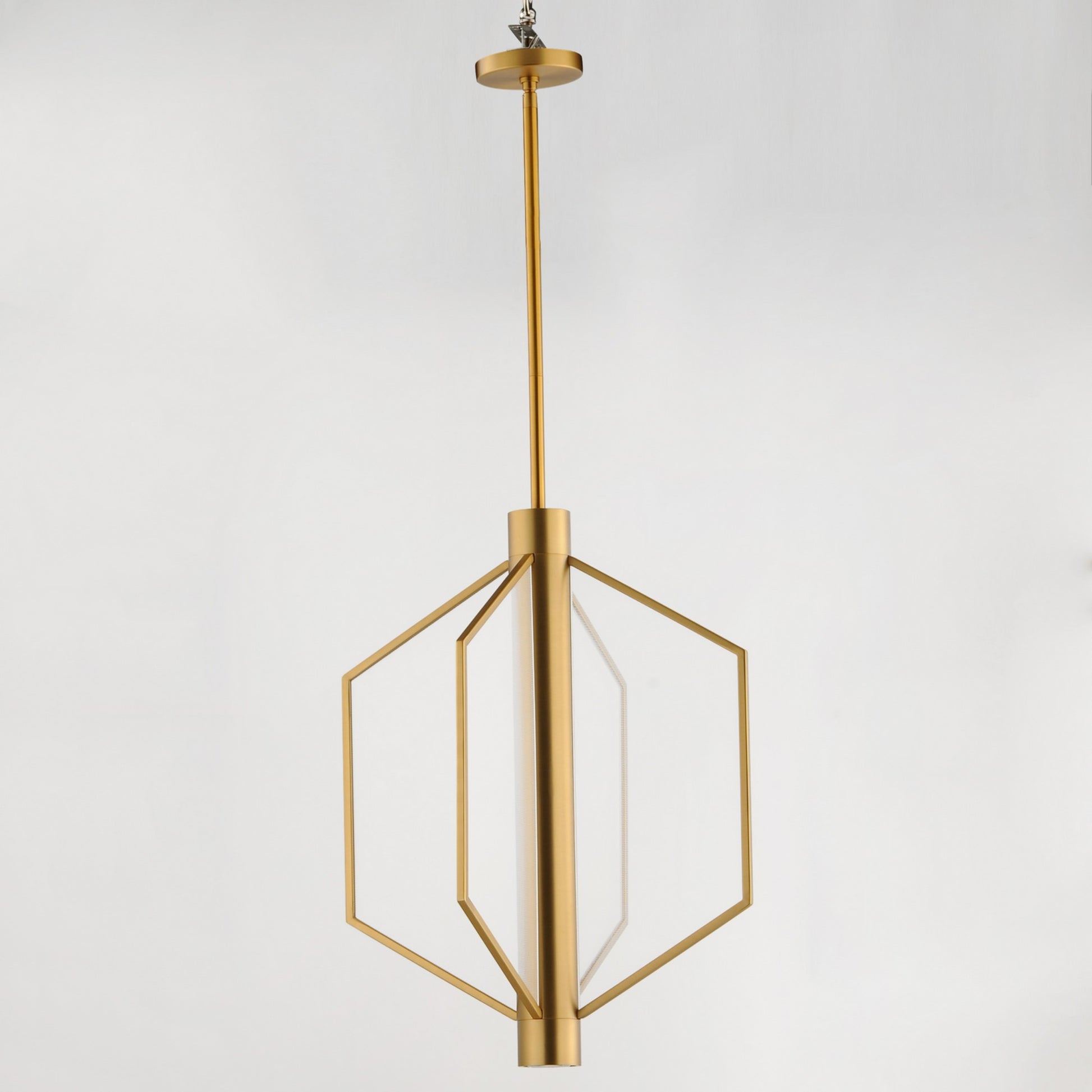 Telstar 24" Medium LED Pendant, Natural Aged Brass Finish - Bees Lighting