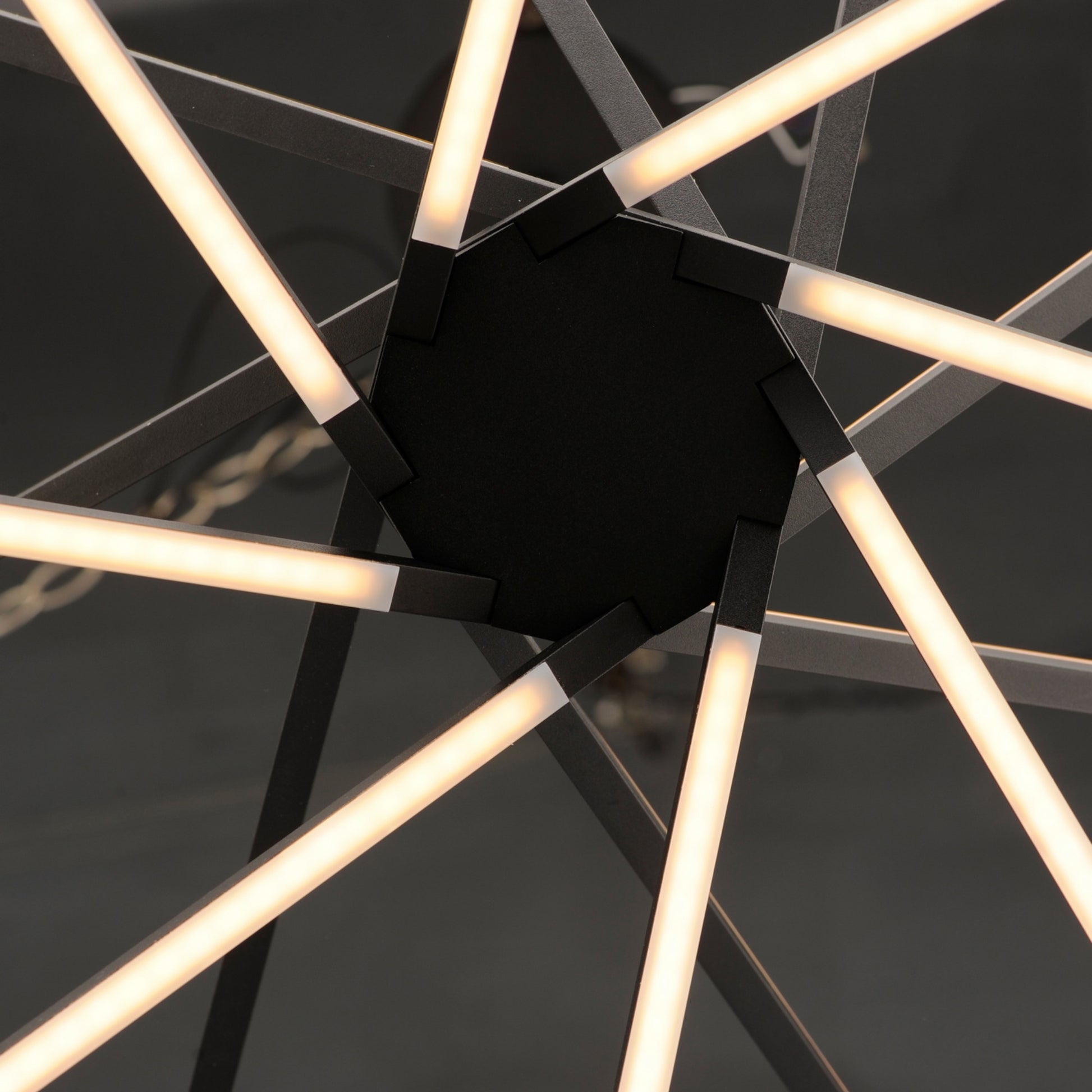 Alumilux Aster " 8-Light LED Pendant, Black Finish - Bees Lighting