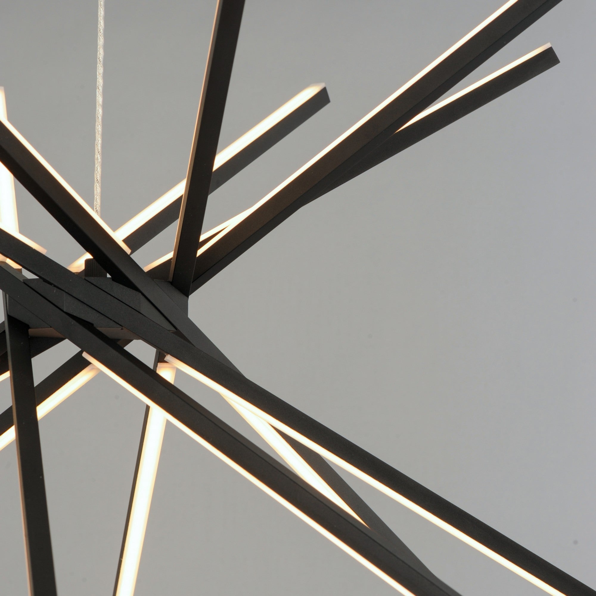 Alumilux Aster " 8-Light LED Pendant, Black Finish - Bees Lighting