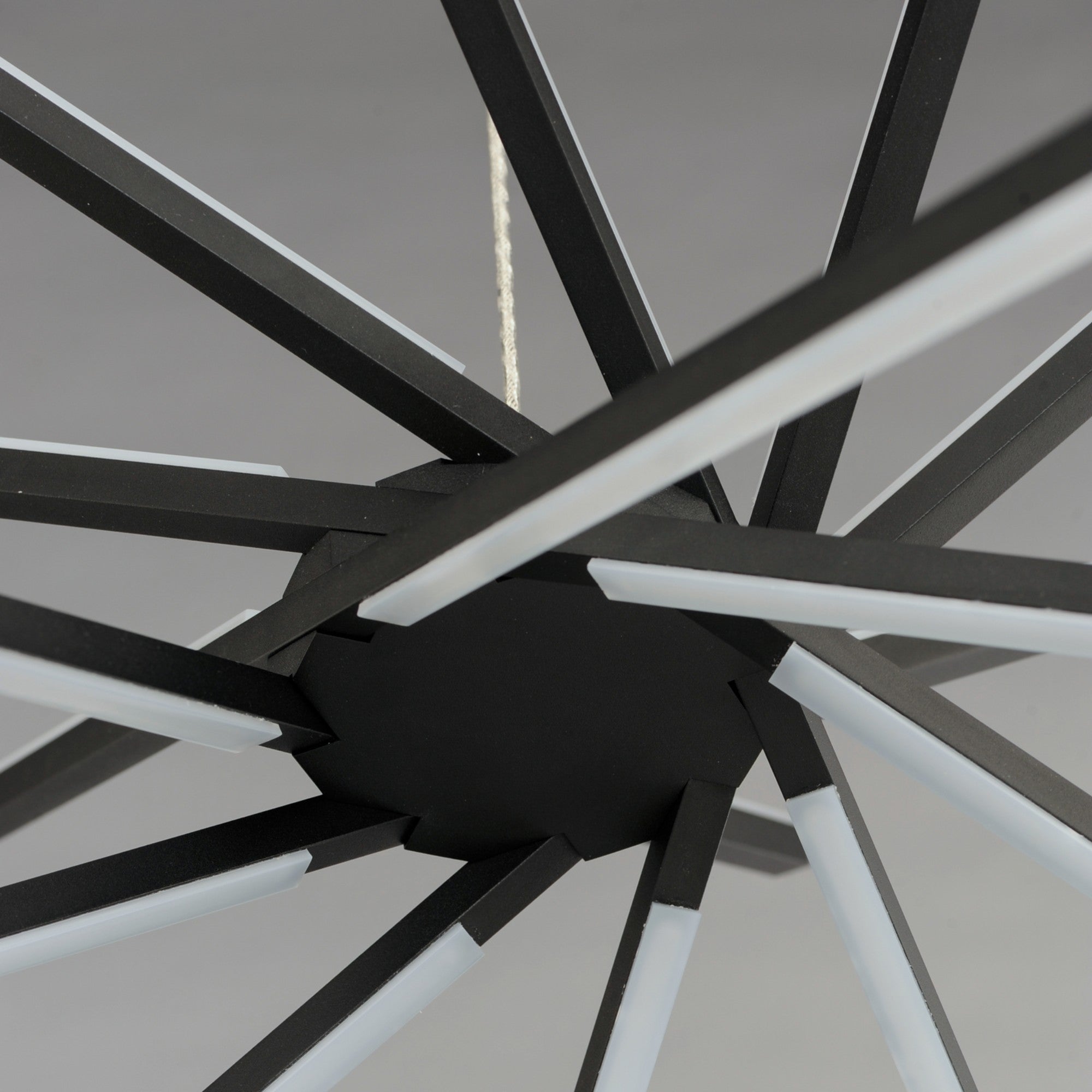 Alumilux Aster " 8-Light LED Pendant, Black Finish - Bees Lighting