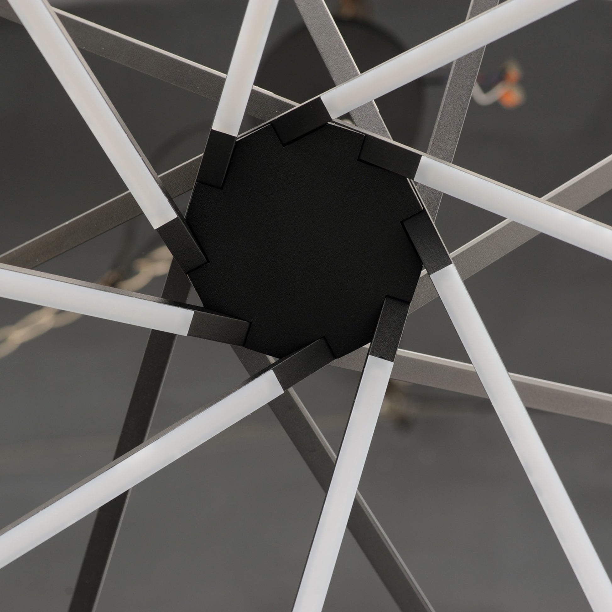 Alumilux Aster " 8-Light LED Pendant, Black Finish - Bees Lighting
