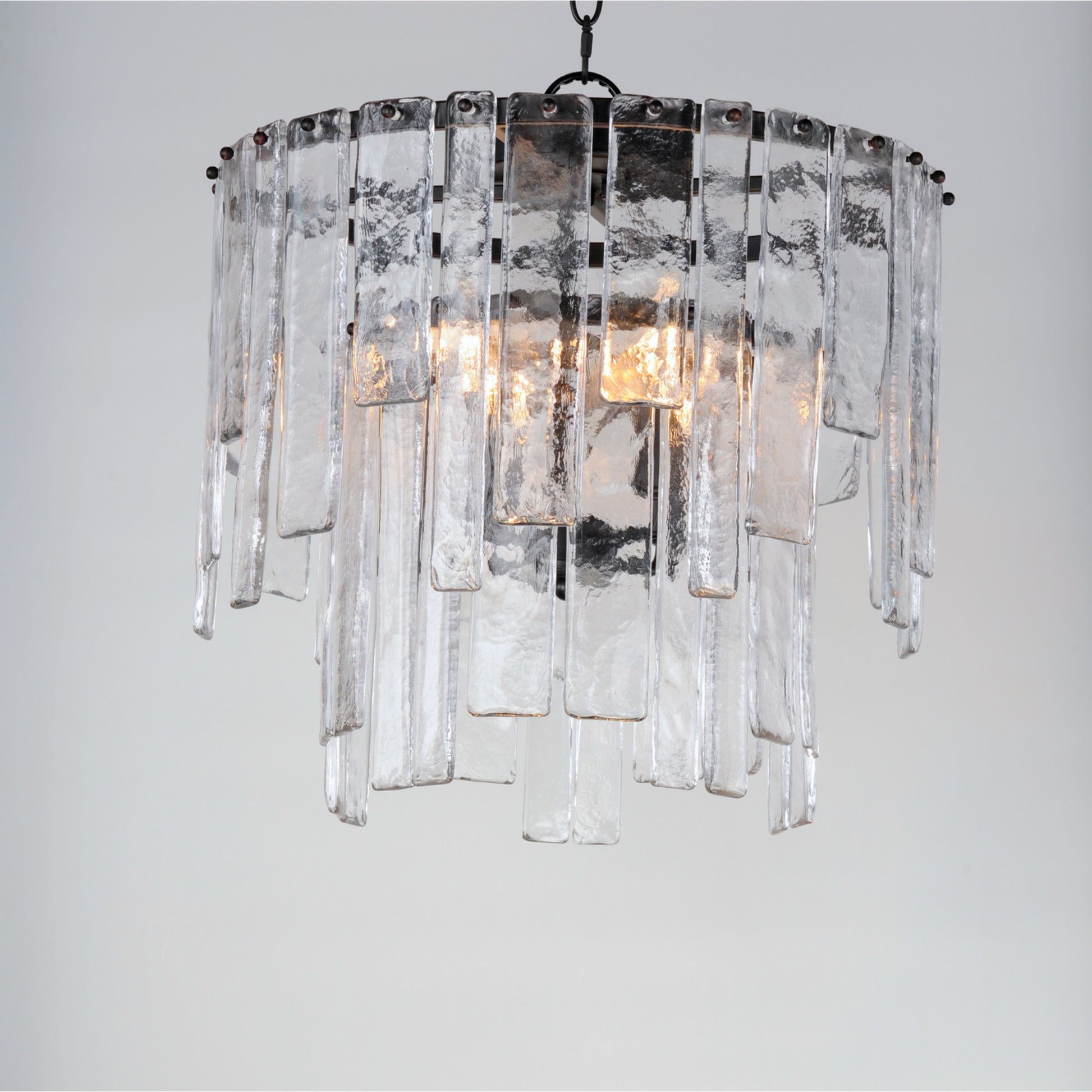 Warren 18" 4-Light Convertible Pendant, Dark Bronze Finish - Bees Lighting