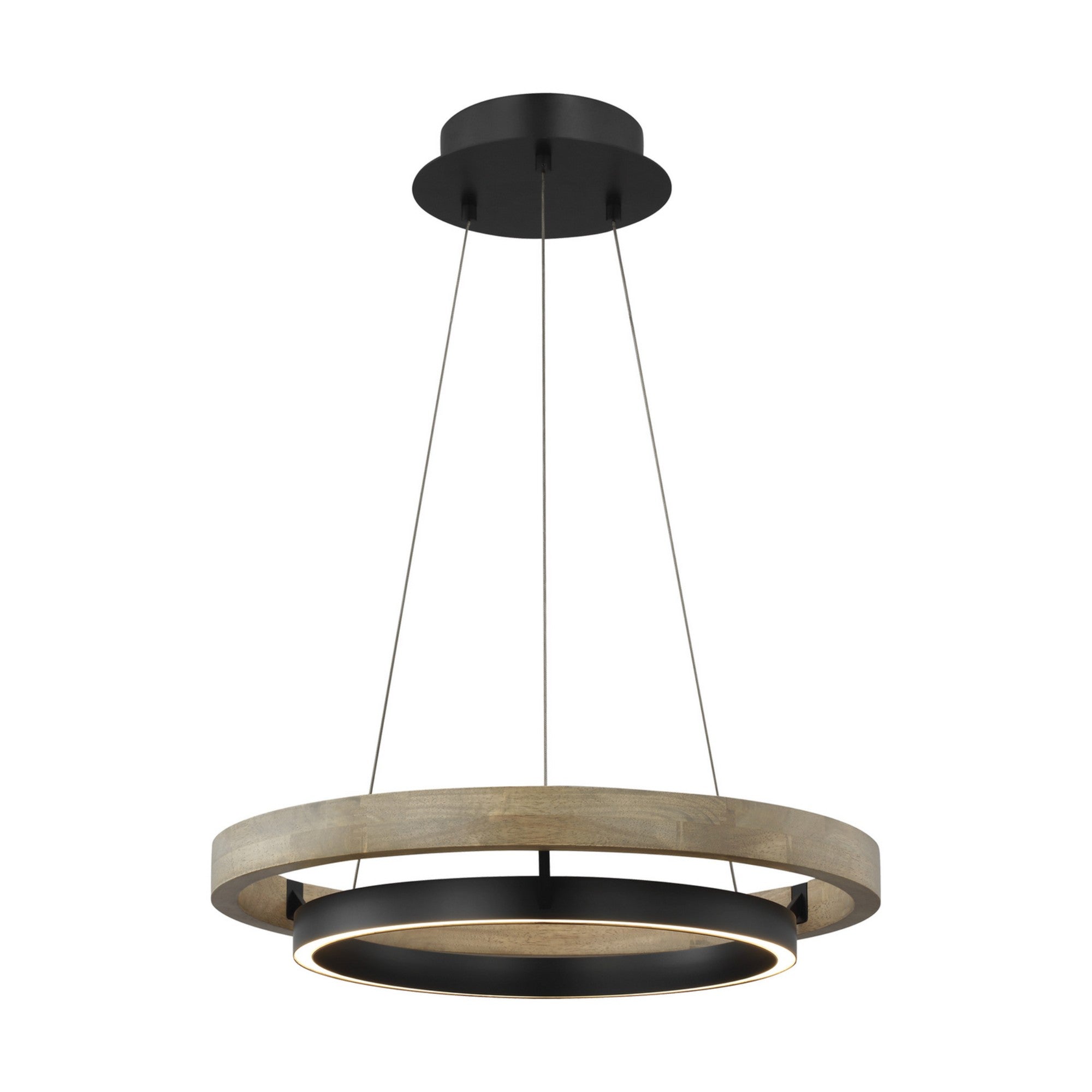 Grace 24 in. LED Chandelier 3000K Black Finish - Bees Lighting