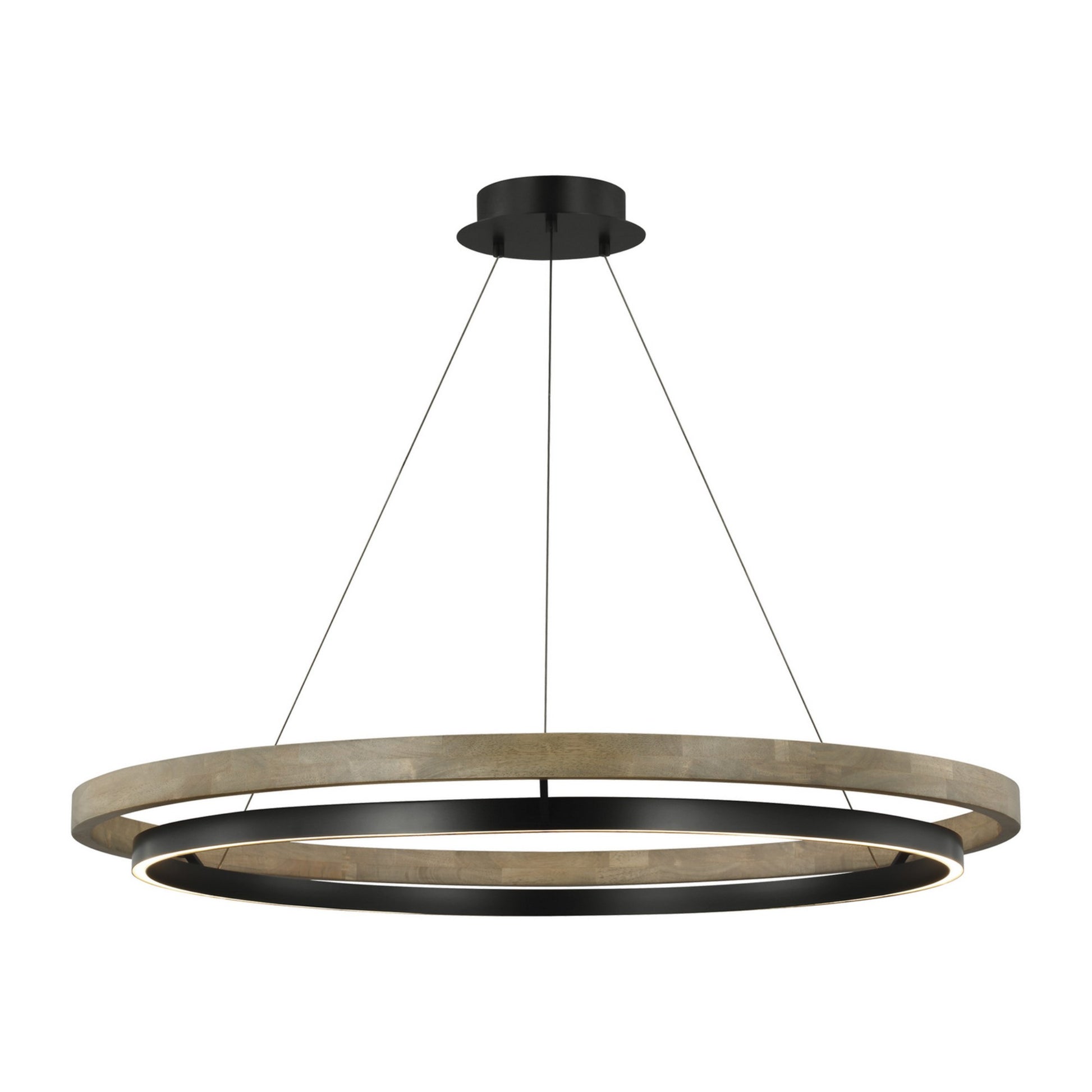 Grace 48 in. LED Chandelier 3000K Black Finish - Bees Lighting