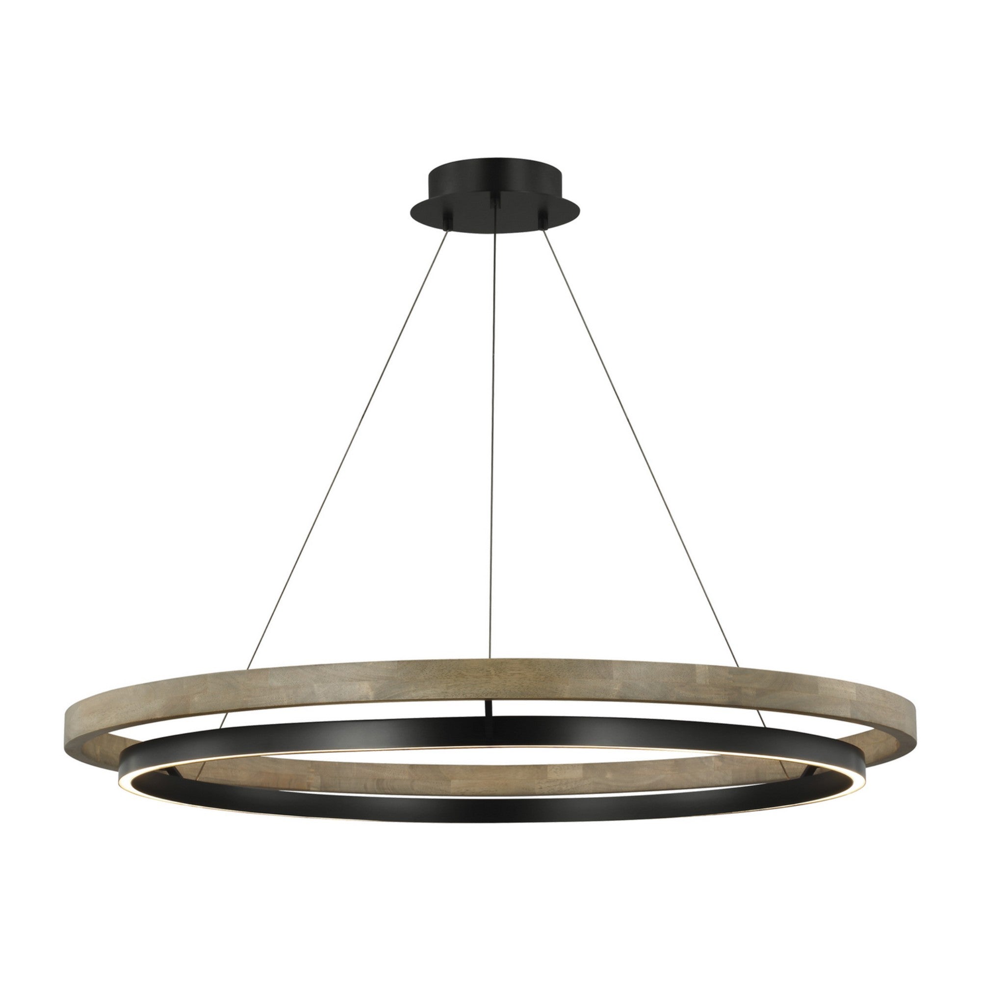 Grace 48 in. LED Chandelier 3000K Black Finish - Bees Lighting