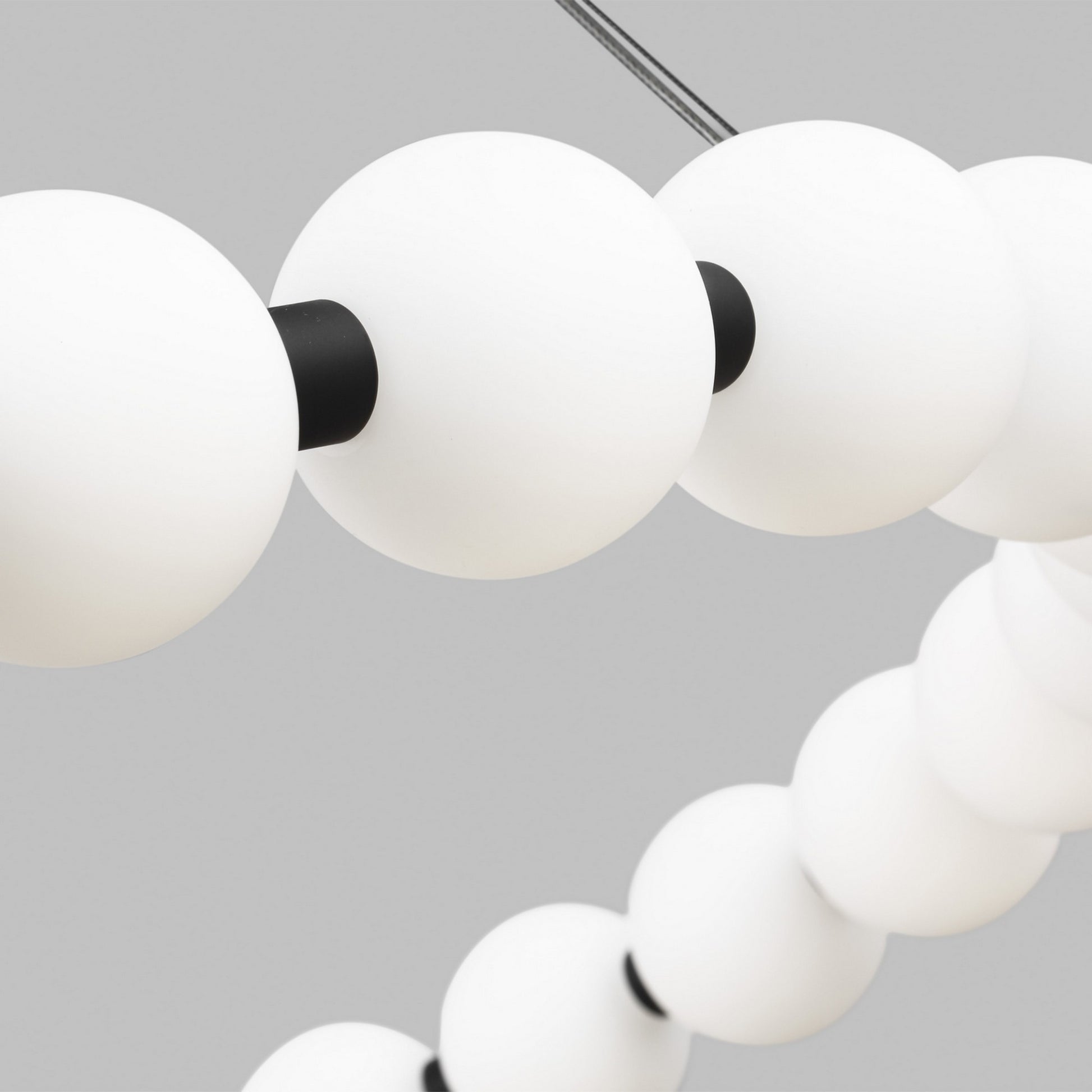 Orbet 36" Chandelier, Nightshade Black Finish - Bees Lighting