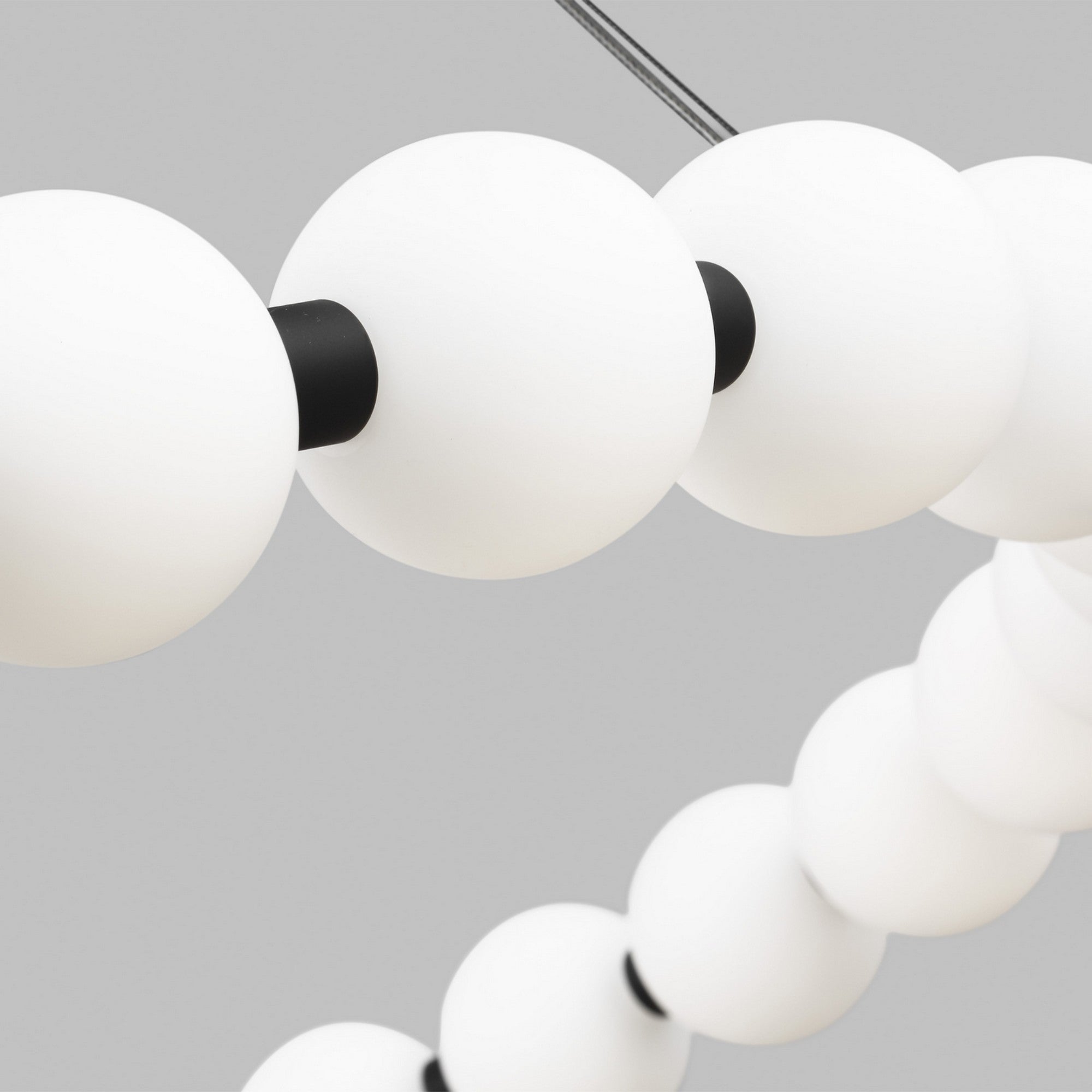 Orbet 36" Chandelier, Nightshade Black Finish - Bees Lighting
