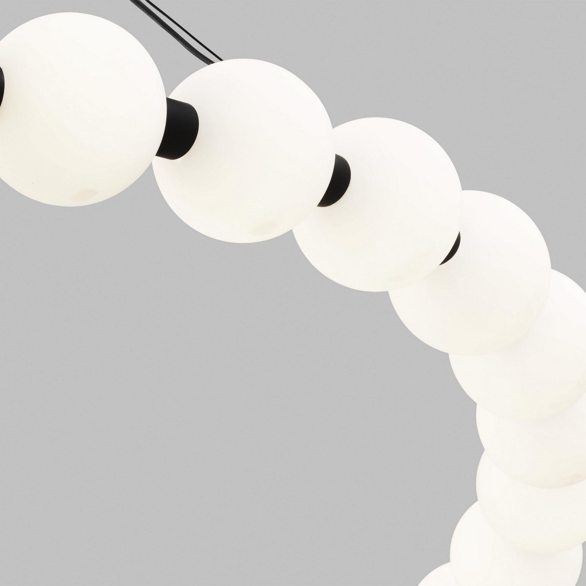 Orbet 42" Chandelier, Nightshade Black Finish - Bees Lighting