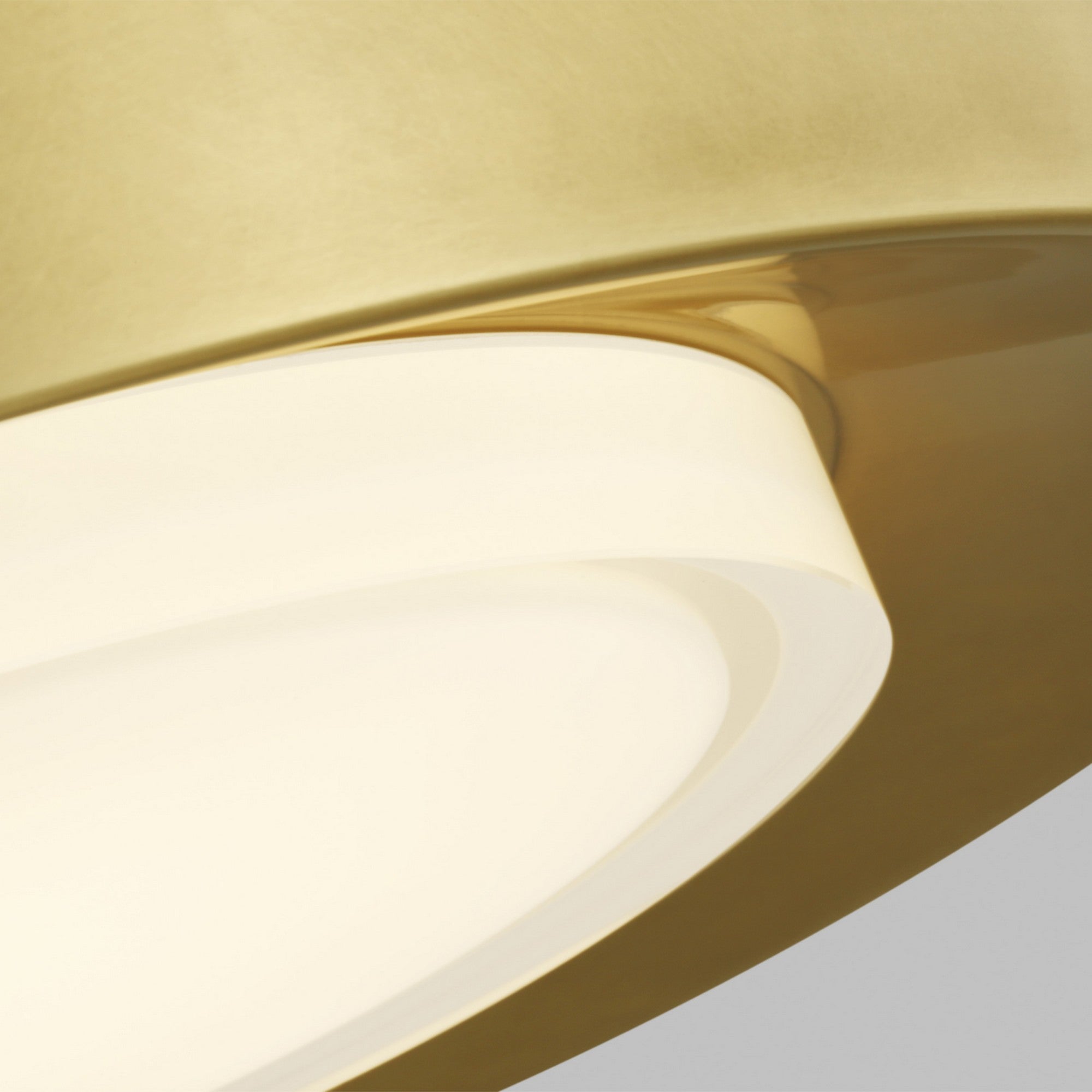 Hilo 16" LED Flush Mount, 120-277V, Natural Brass Finish - Bees Lighting