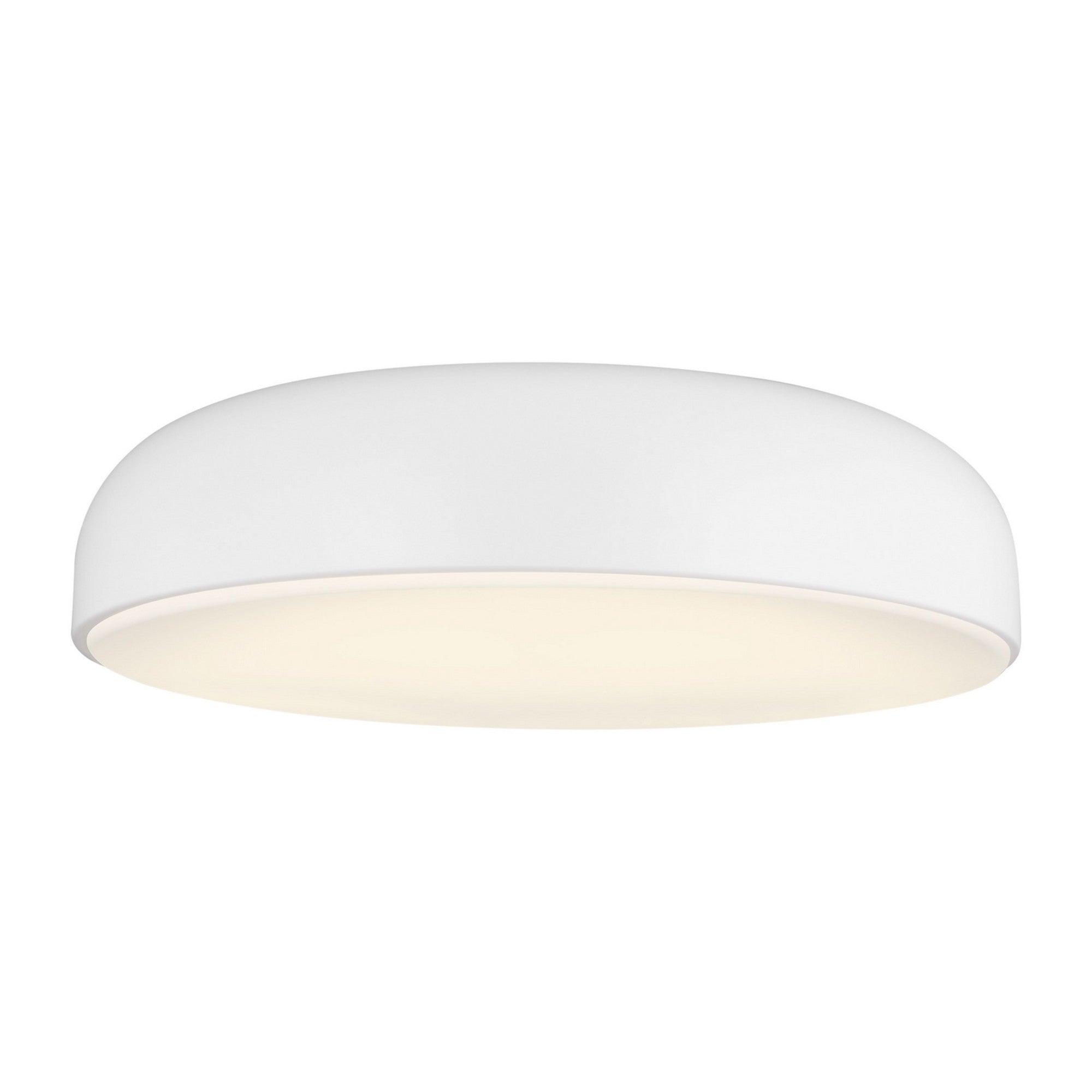 Kosa 18" LED Flush Mount, Matte White Finish - Bees Lighting