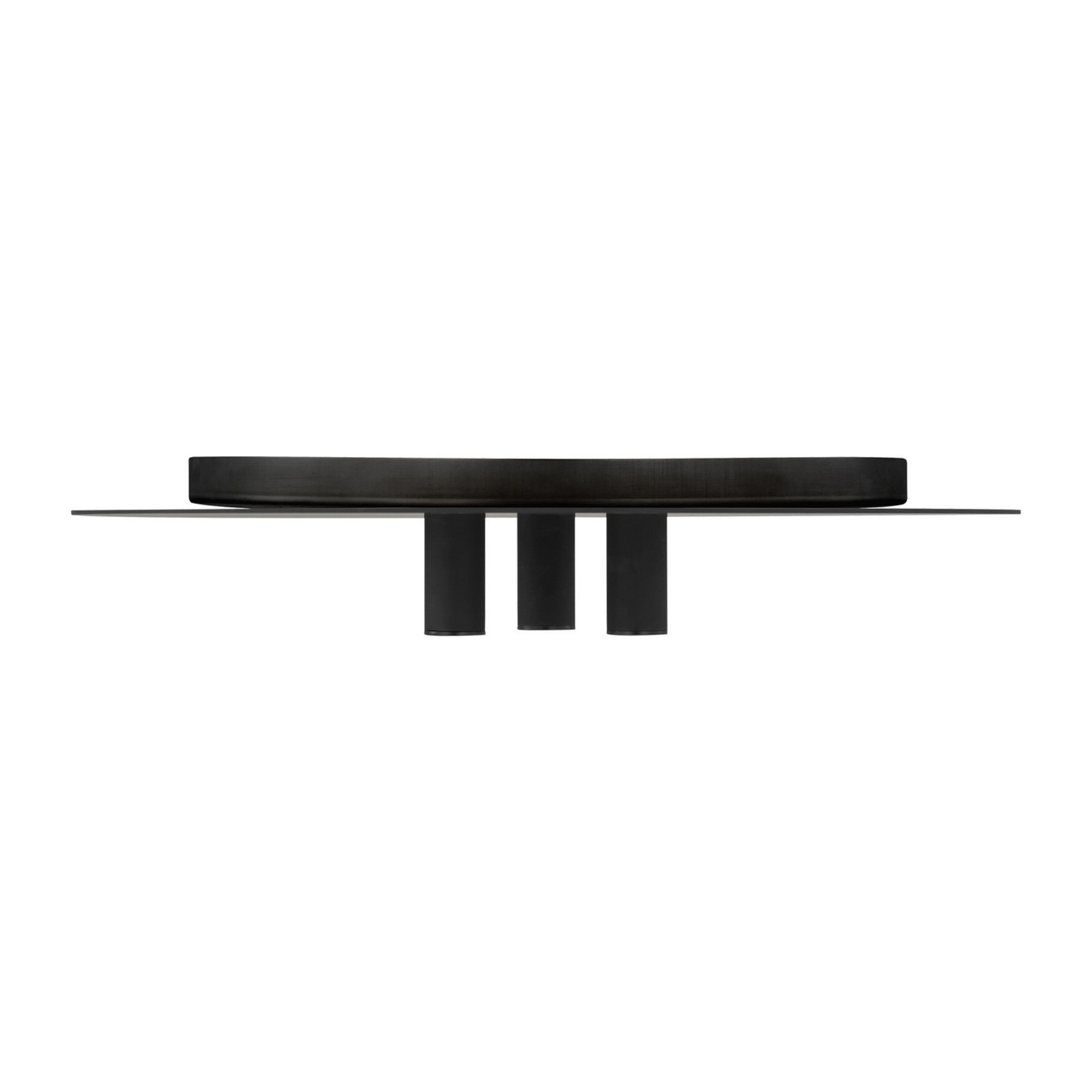 Ponte 16" LED Flush Mount, 277V, Nightshade Black Finish - Bees Lighting