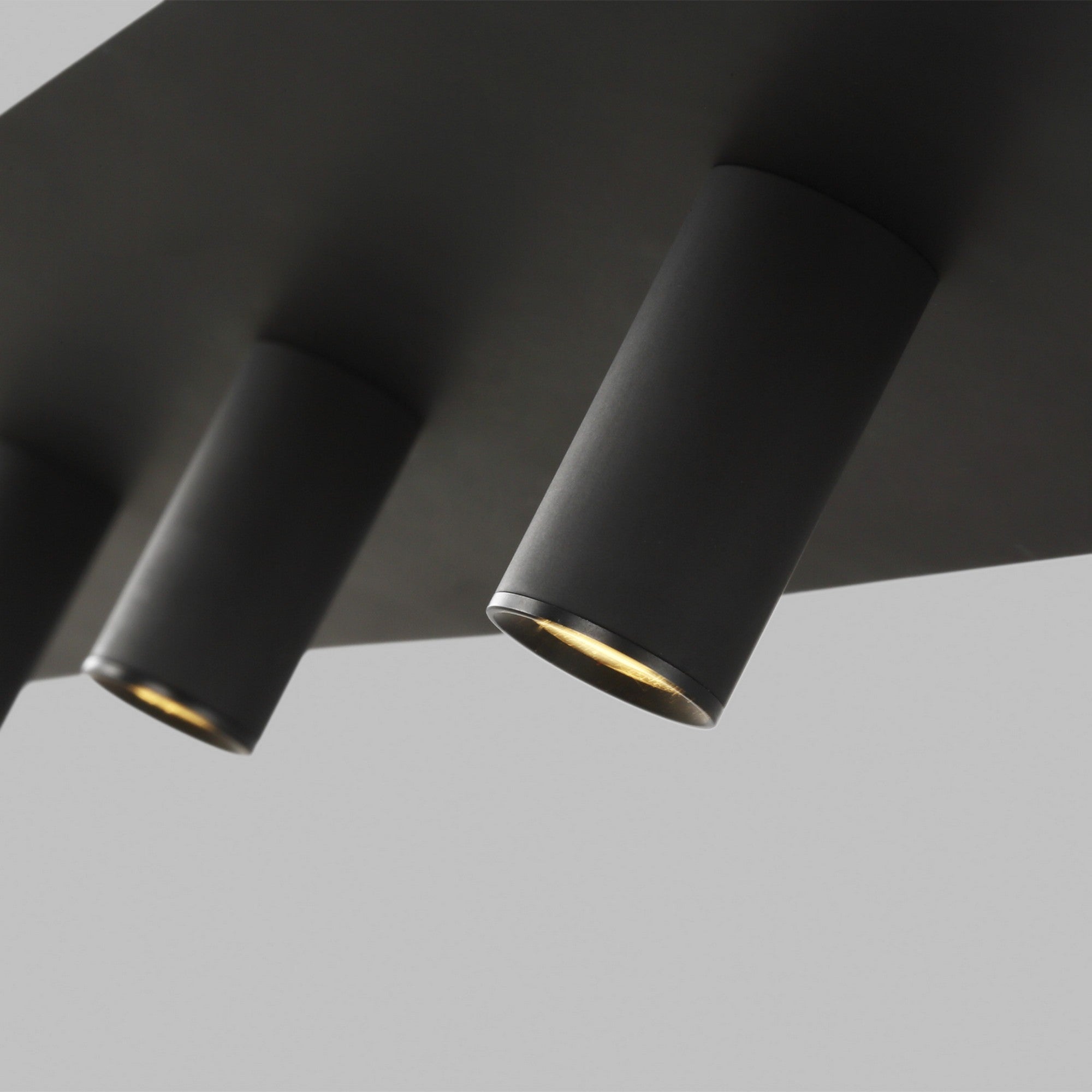 Ponte 50" LED Linear Chandelier, 120V, Nightshade Black Finish - Bees Lighting