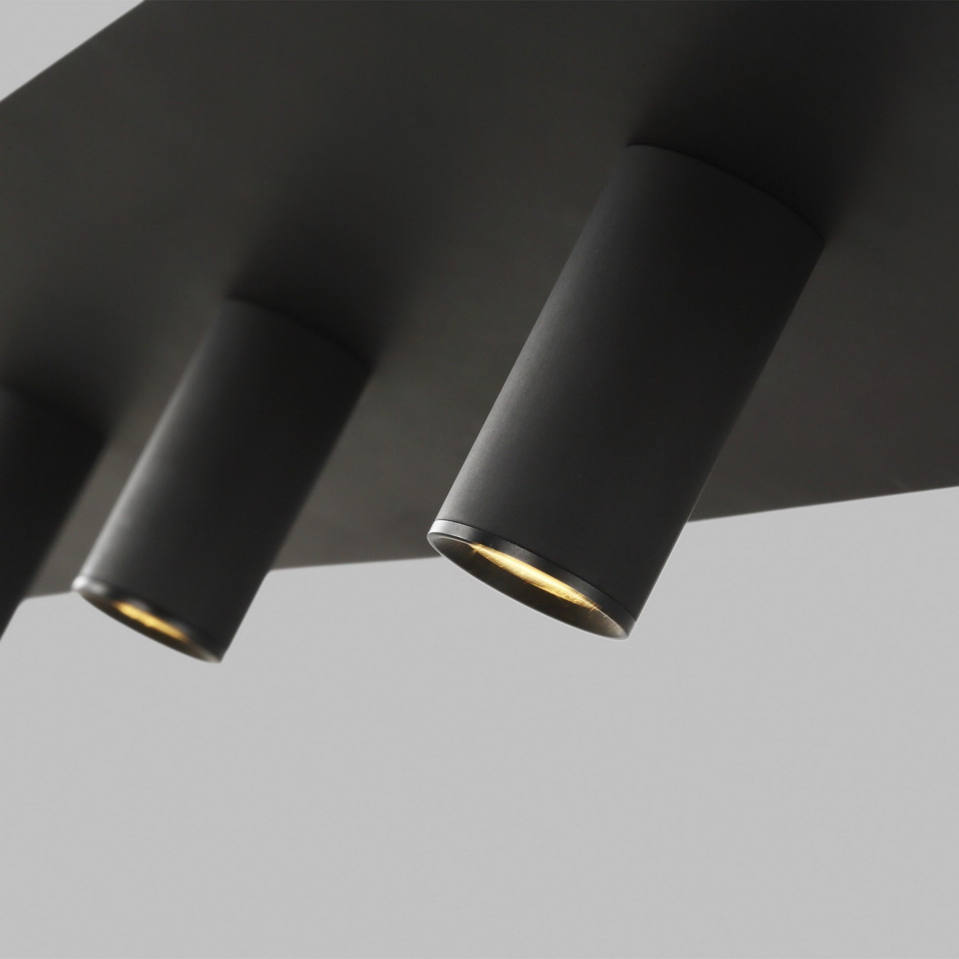 Ponte 50" LED Linear Chandelier, 277V, Nightshade Black Finish - Bees Lighting