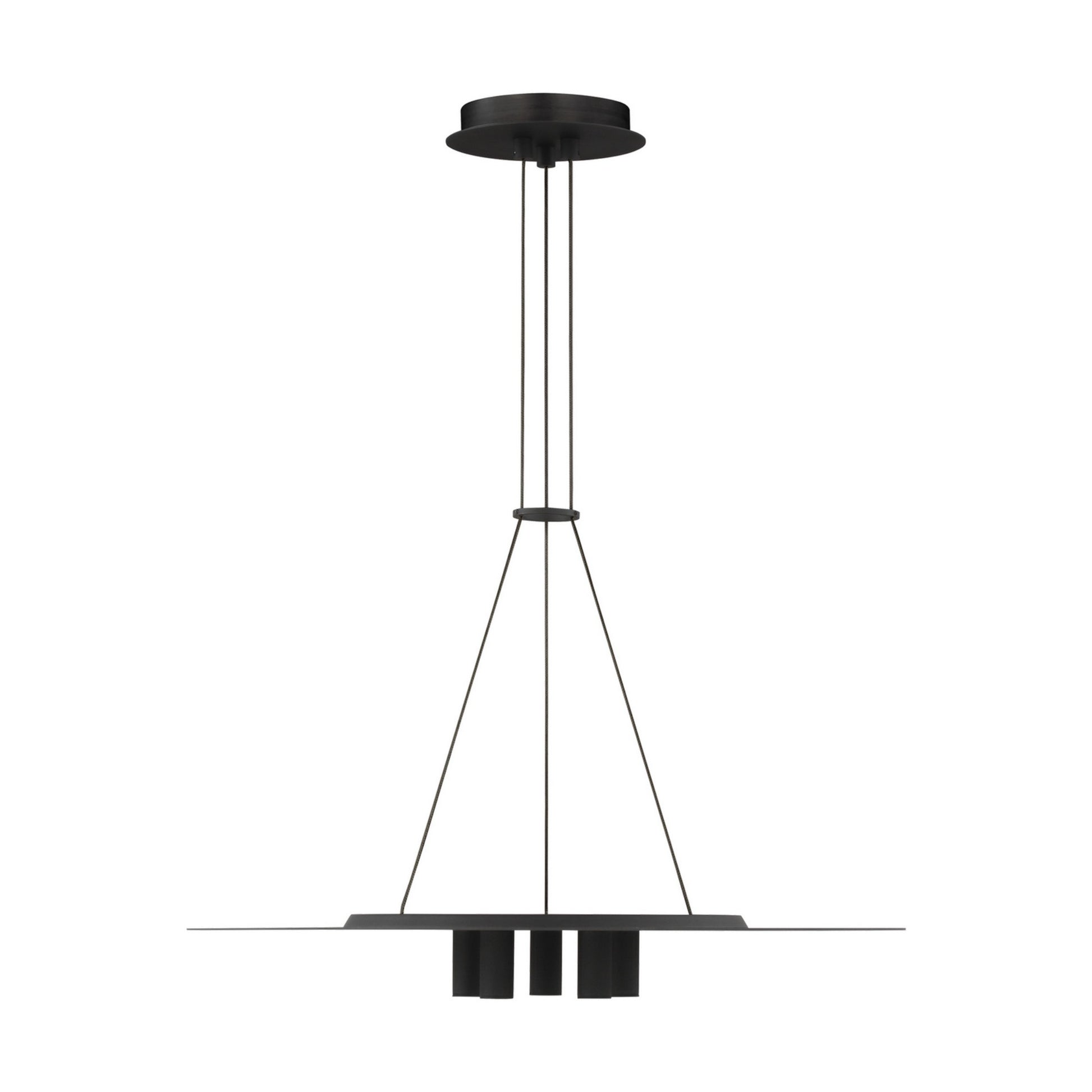 Ponte 22" LED Pendant, 277V, Nightshade Black Finish - Bees Lighting
