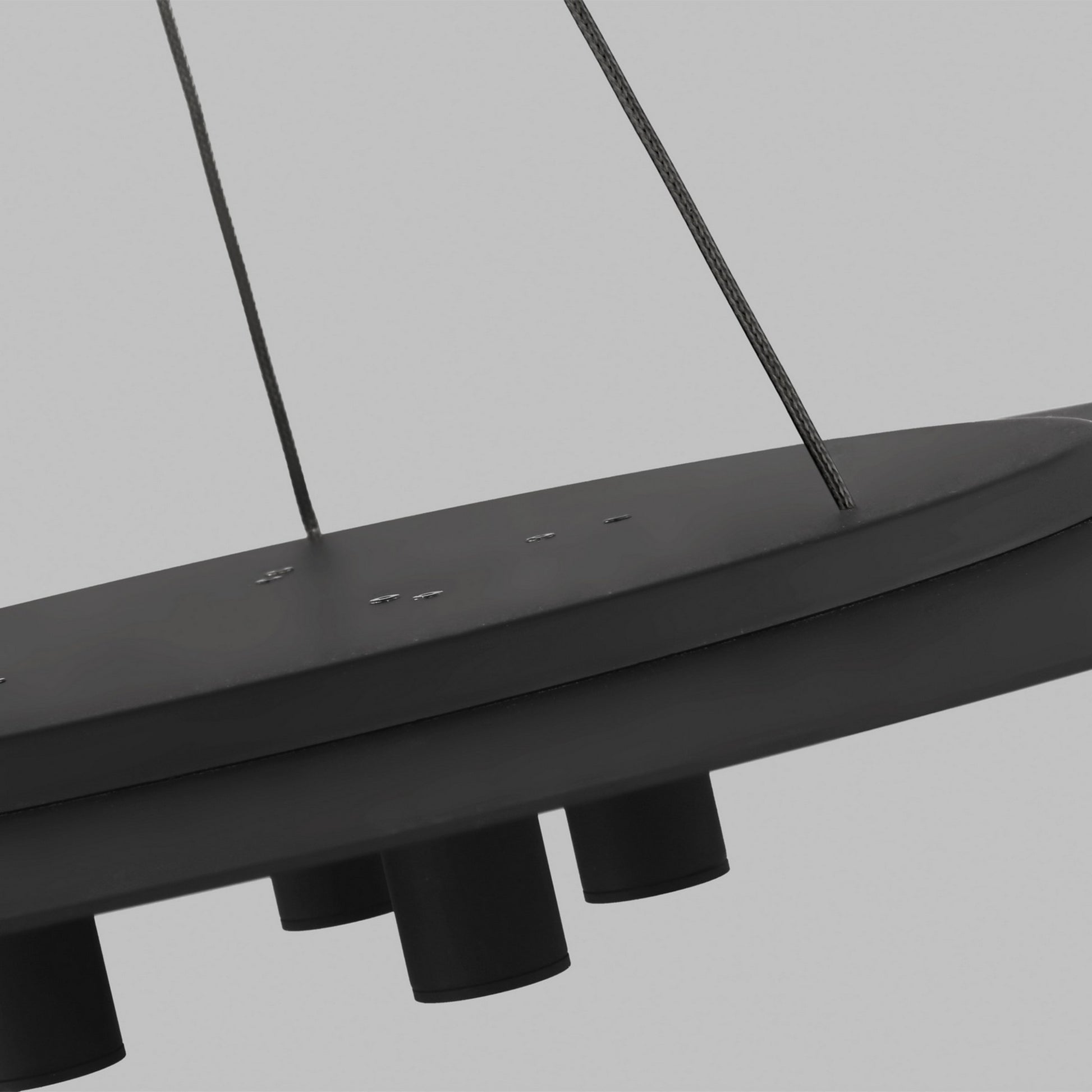 Ponte 22" LED Pendant, 277V, Nightshade Black Finish - Bees Lighting