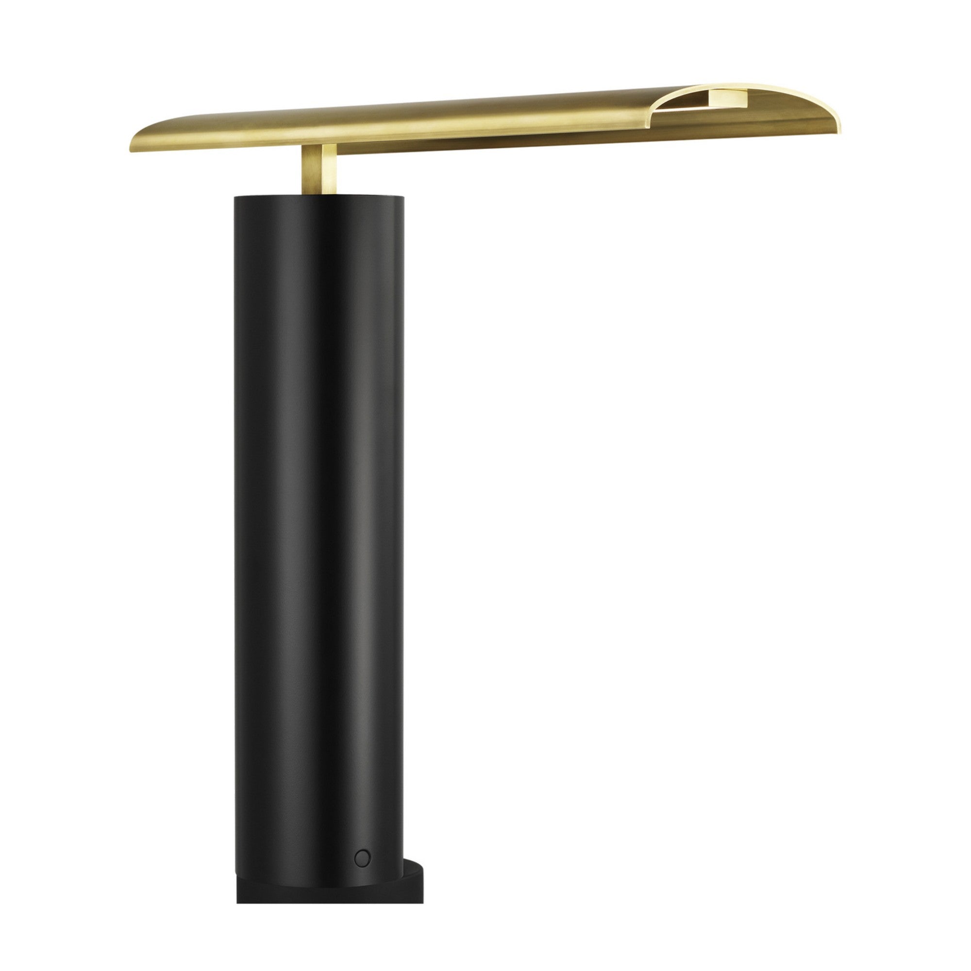 Kadia 16" LED Table Lamp, 120-240V, Natural Brass Finish - Bees Lighting
