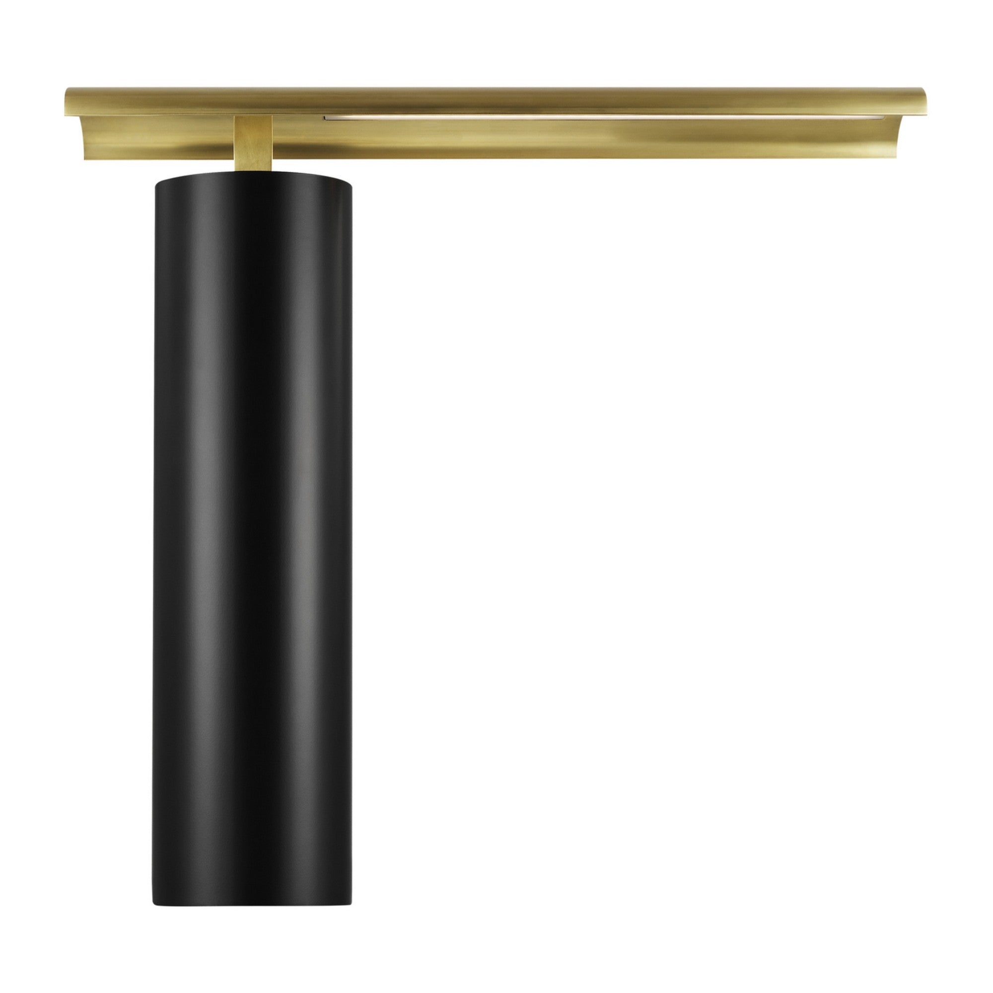 Kadia 16" LED Table Lamp, 120-240V, Natural Brass Finish - Bees Lighting