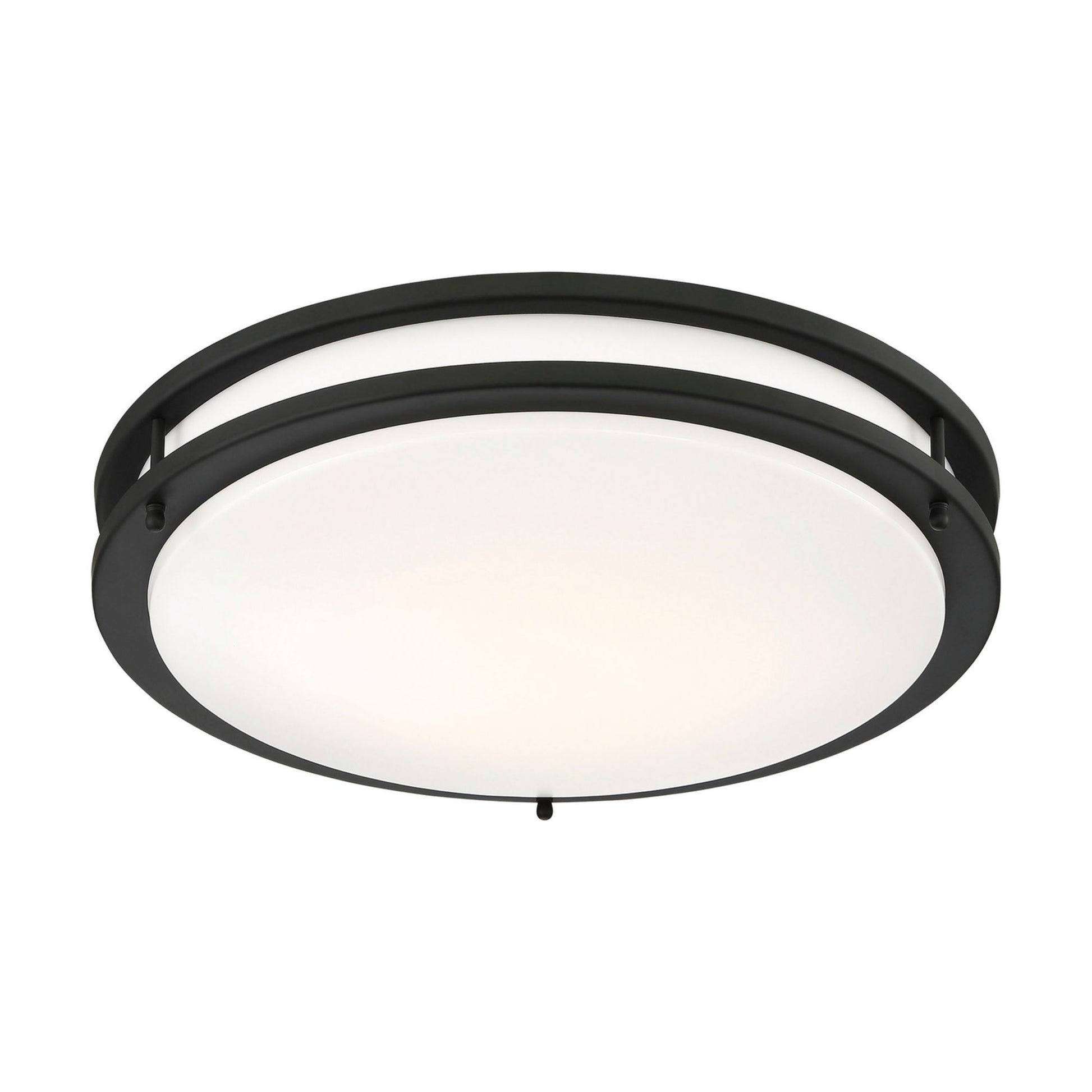 Glamour 17" LED Flush Mount, 3CCT, Black Finish - Bees Lighting