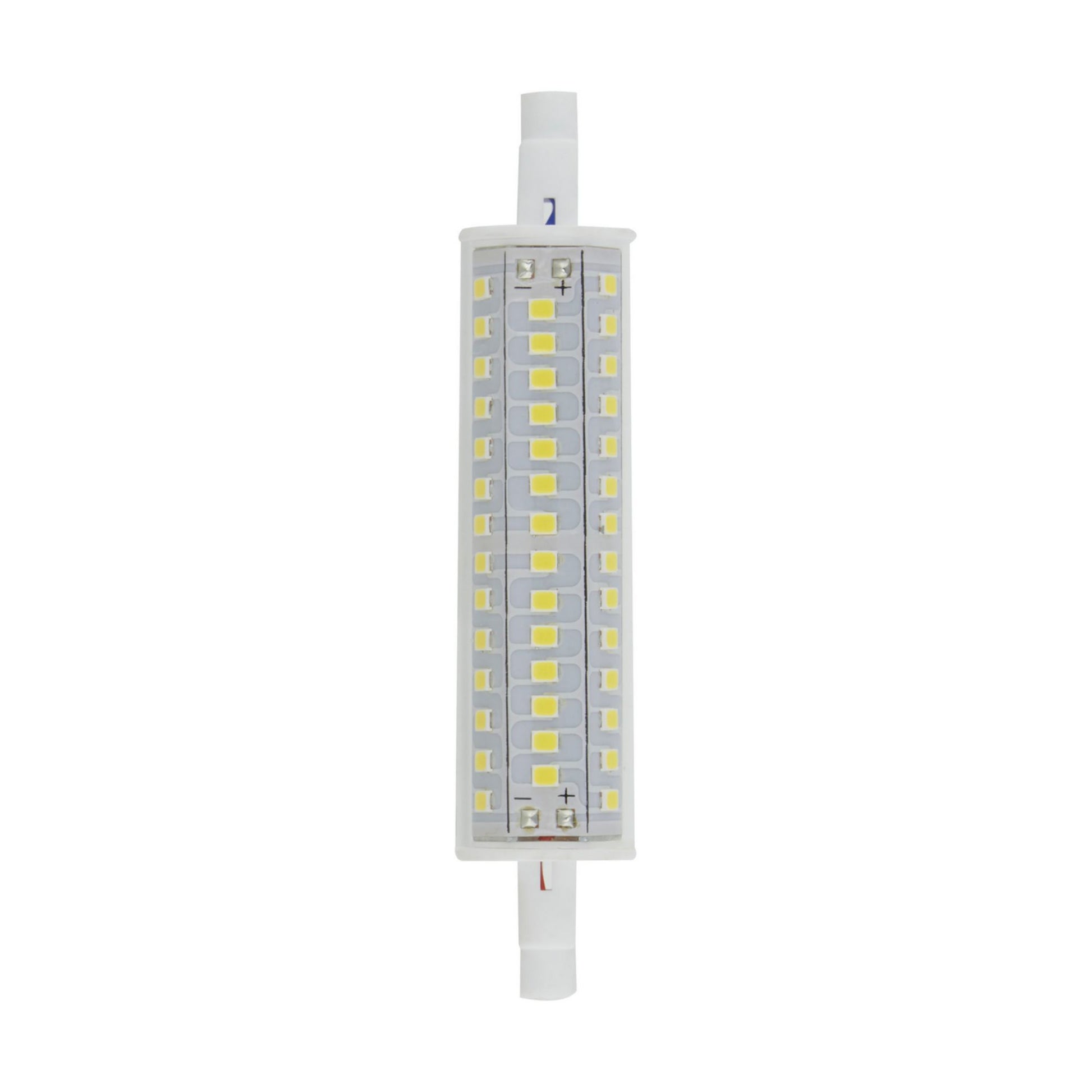 J-Type T3 Mini LED Bulb, 10 Watts, 1100 Lumens, 3000K, R7s Double Ended Base, Clear Finish, 120V - Bees Lighting