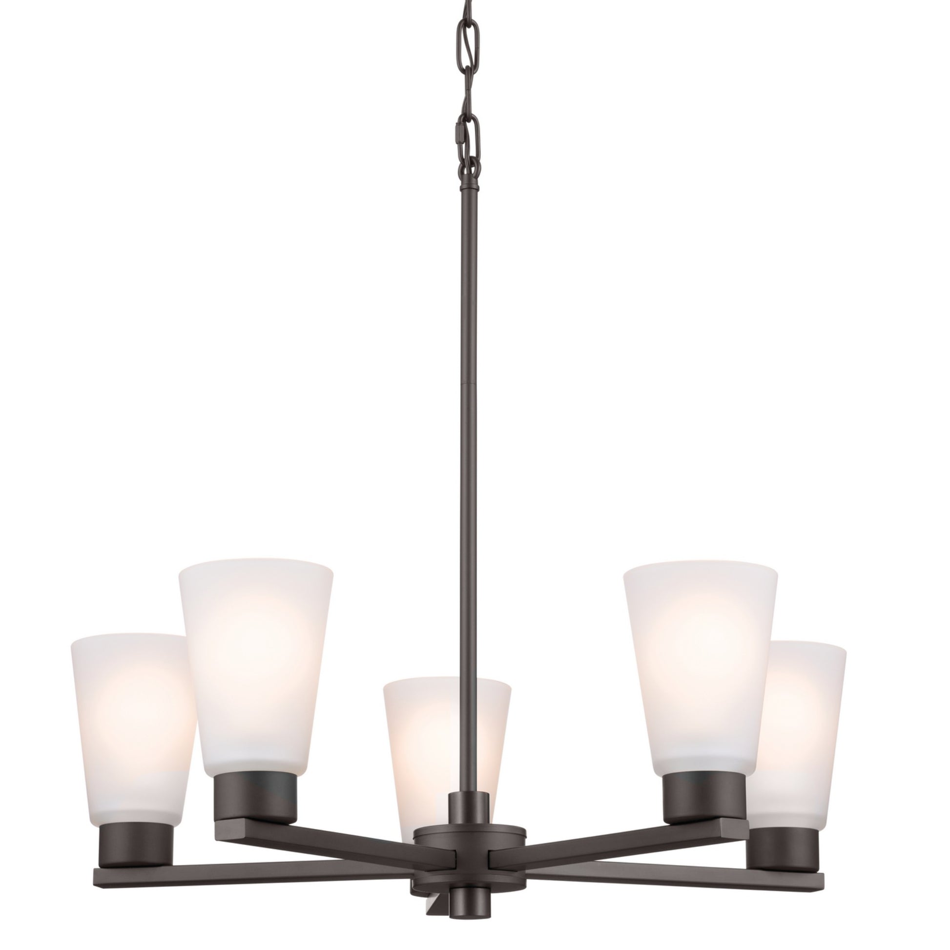 Stamos 24" 5-Light Chandelier, Olde Bronze Finish - Bees Lighting