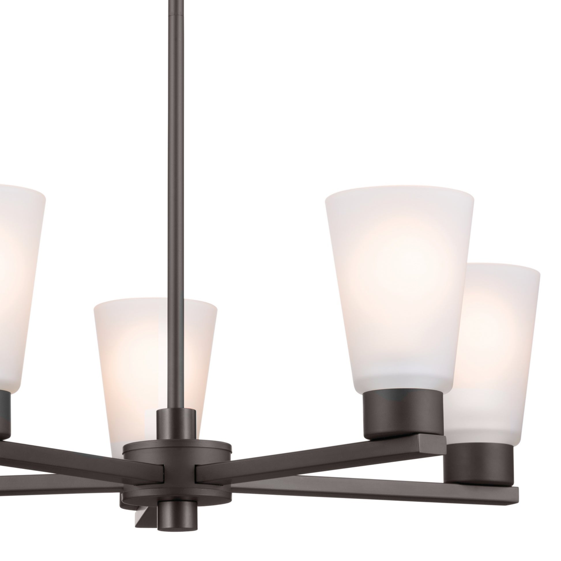 Stamos 24" 5-Light Chandelier, Olde Bronze Finish - Bees Lighting