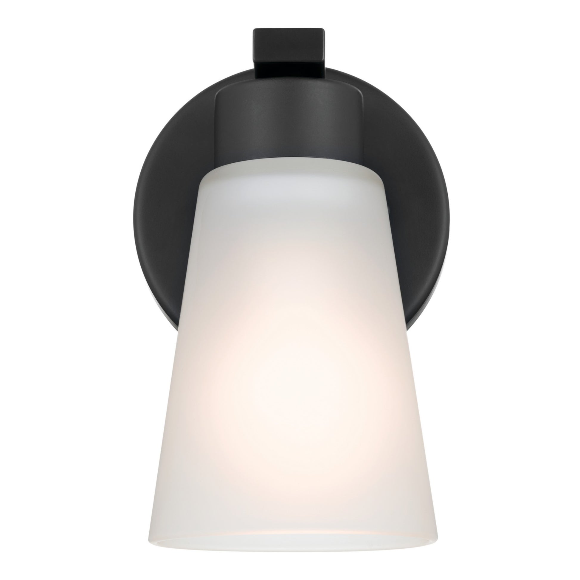 Stamos 5" Wall Sconce, Black Finish - Bees Lighting