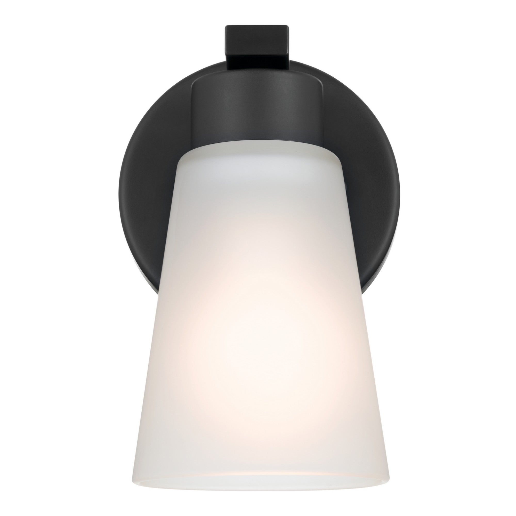 Stamos 5" Wall Sconce, Black Finish - Bees Lighting