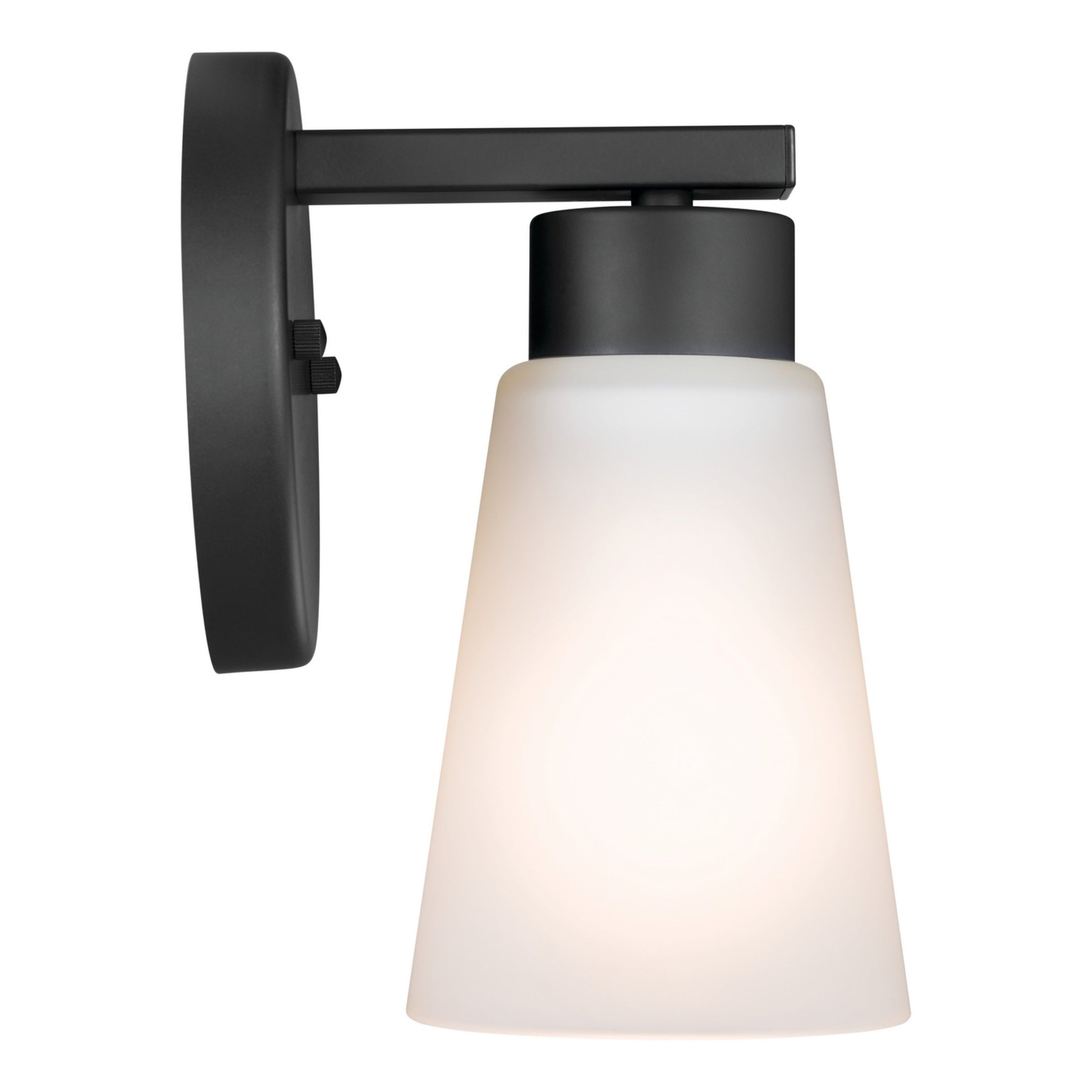 Stamos 5" Wall Sconce, Black Finish - Bees Lighting
