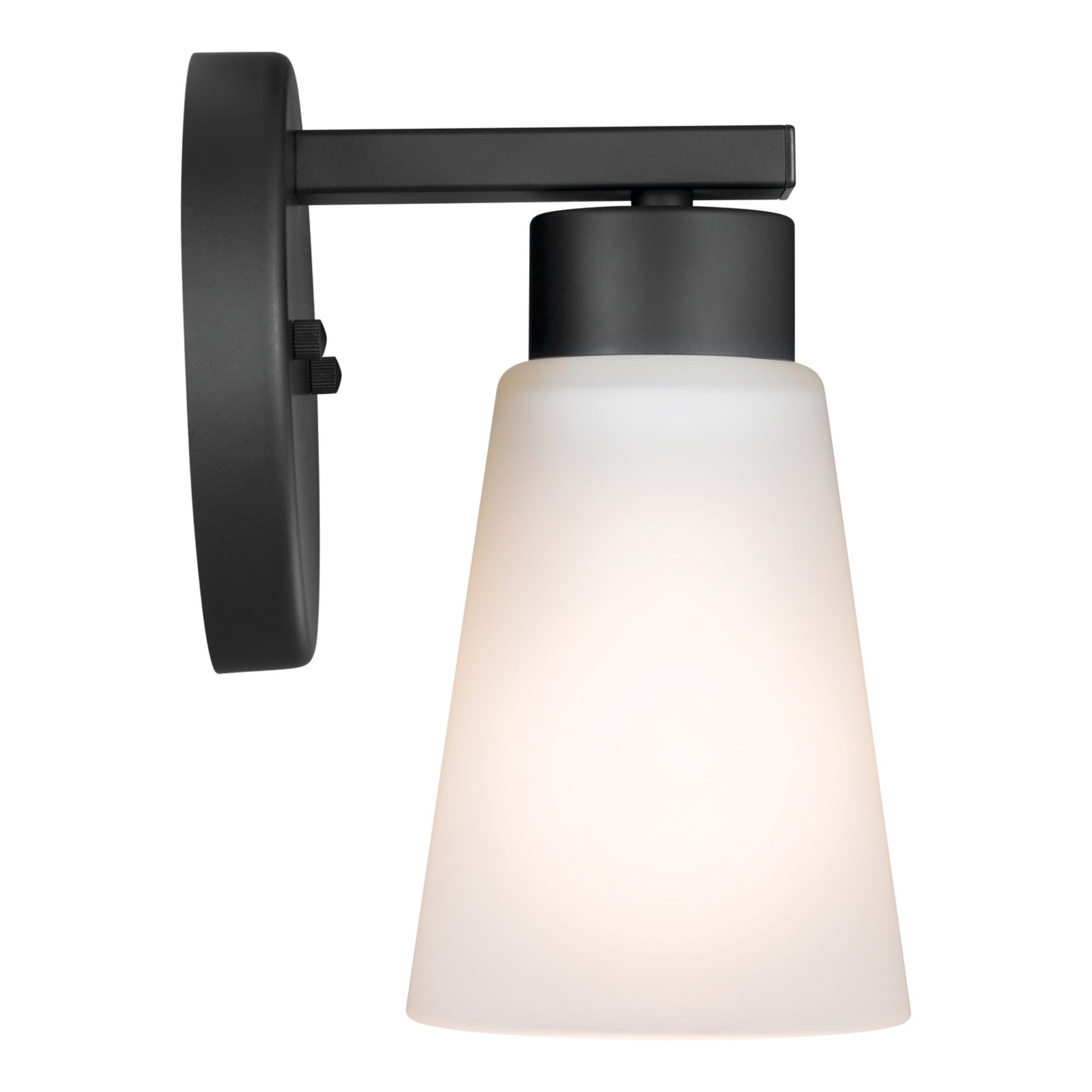 Stamos 5" Wall Sconce, Black Finish - Bees Lighting