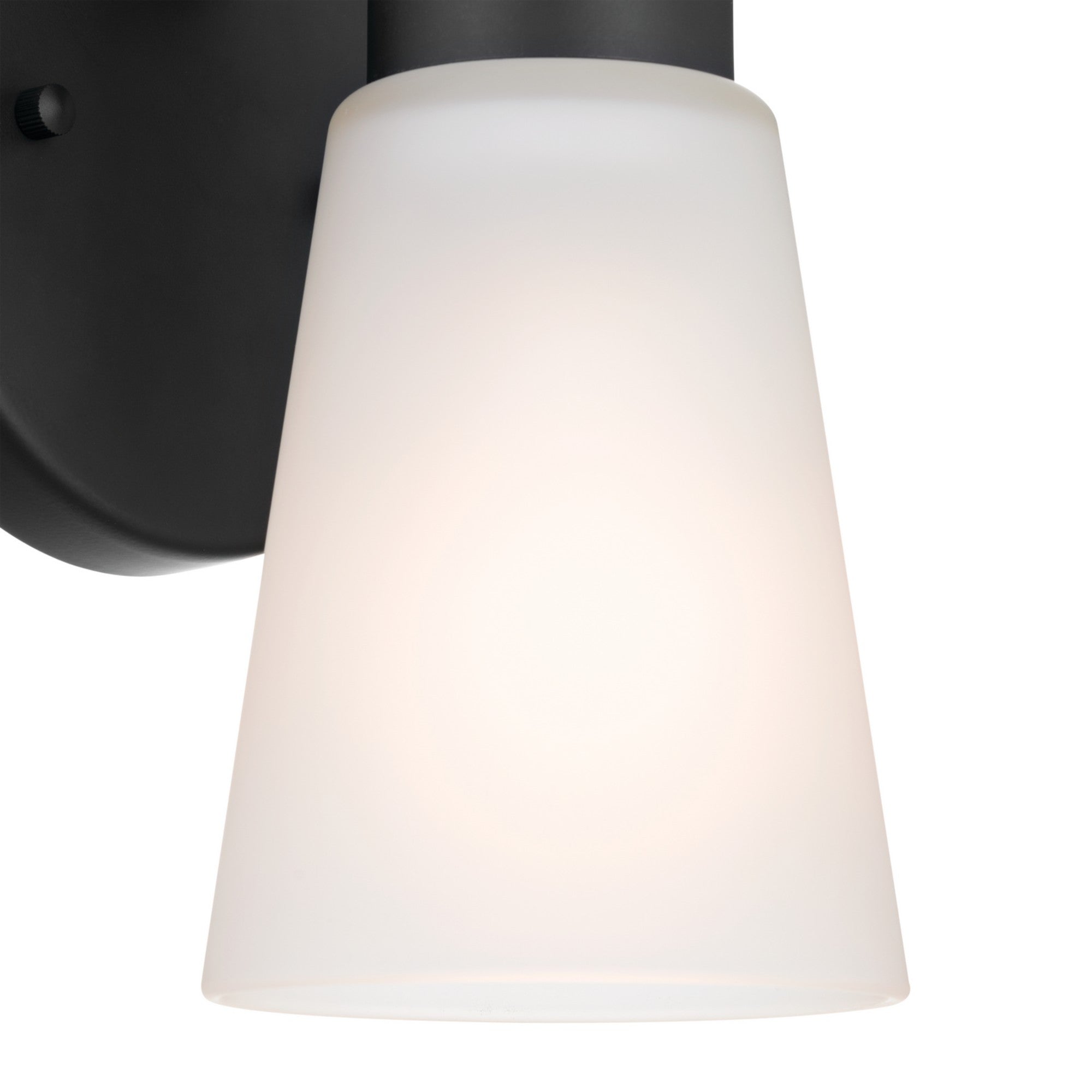 Stamos 5" Wall Sconce, Black Finish - Bees Lighting