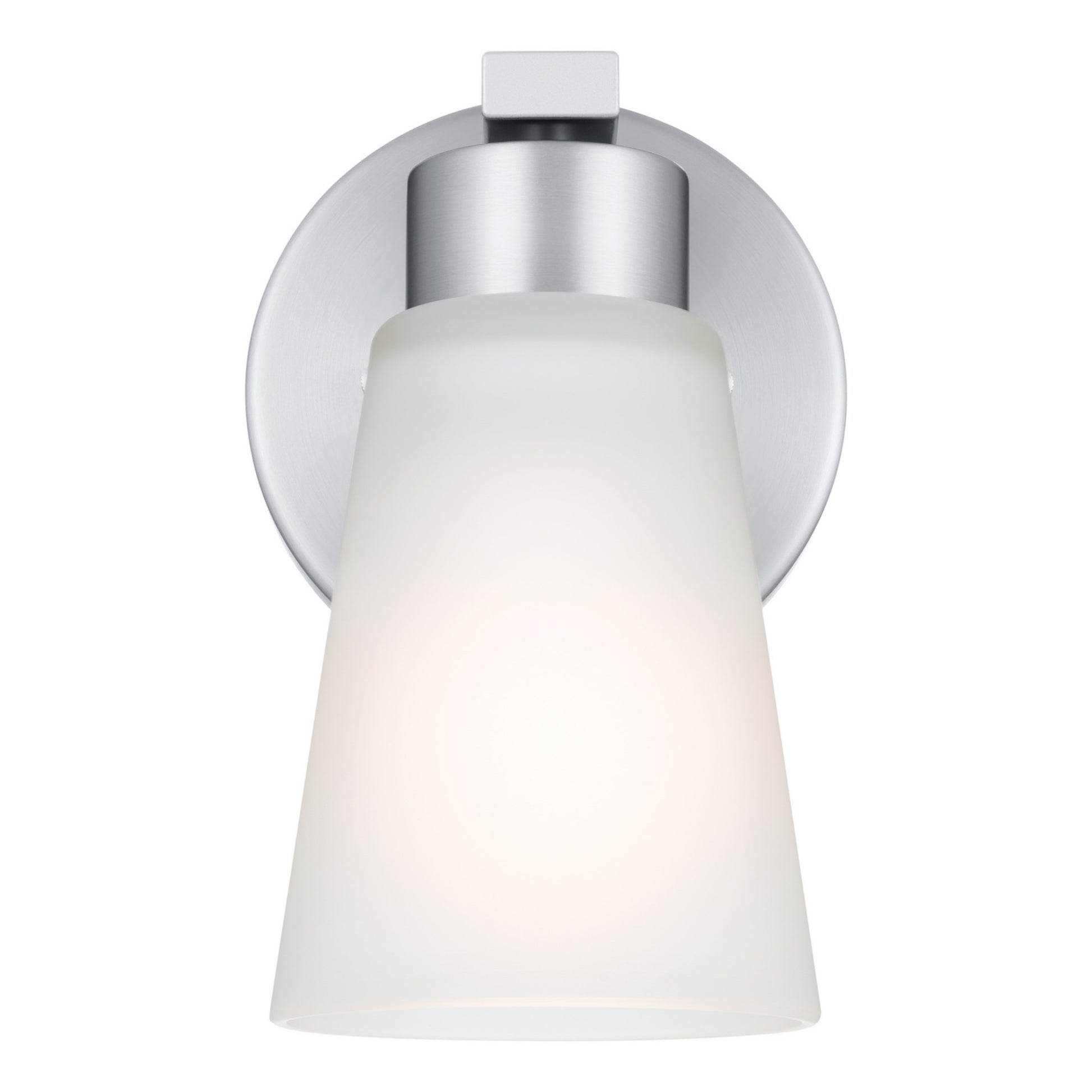 Stamos 5" Wall Sconce, Brushed Nickel Finish - Bees Lighting