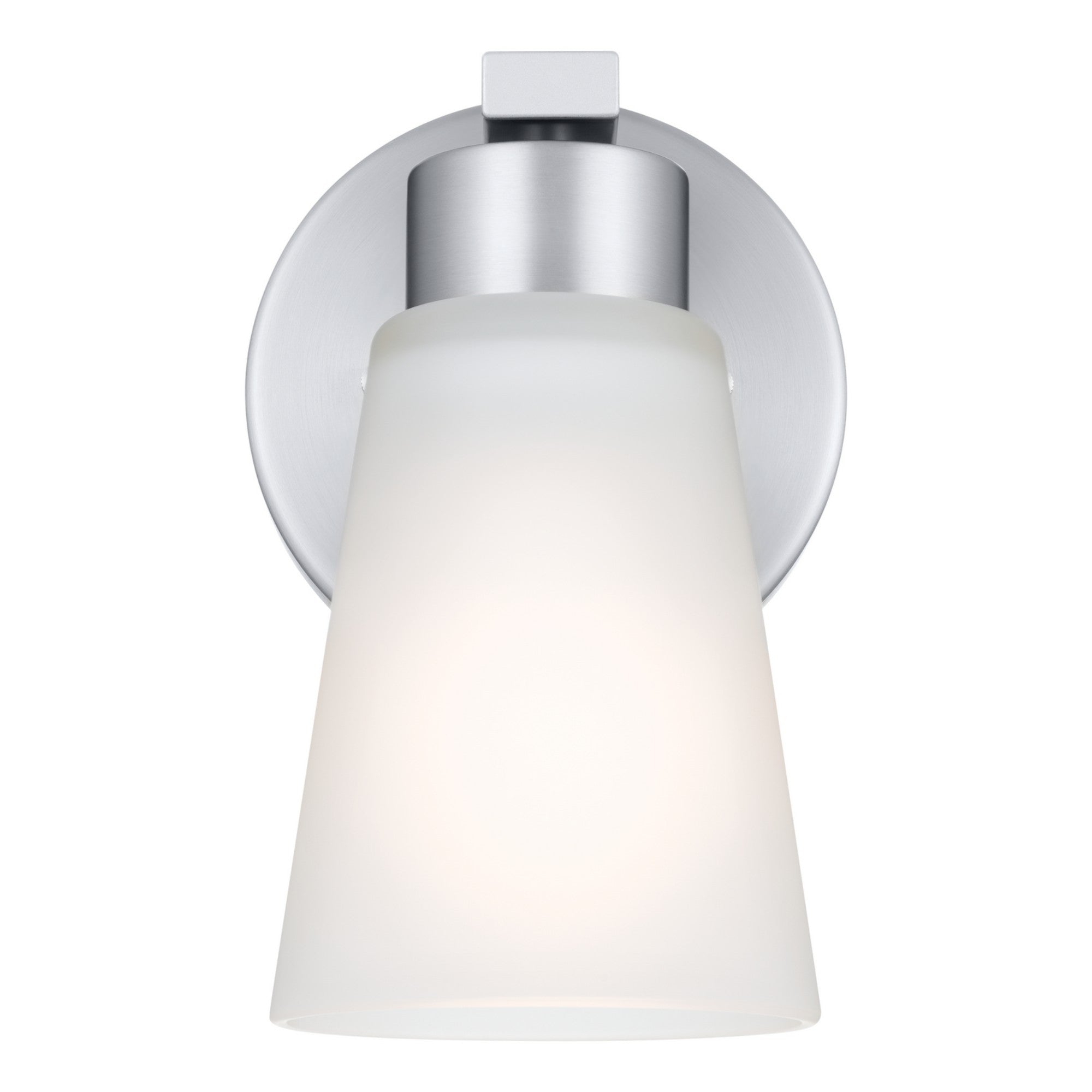 Stamos 5" Wall Sconce, Brushed Nickel Finish - Bees Lighting
