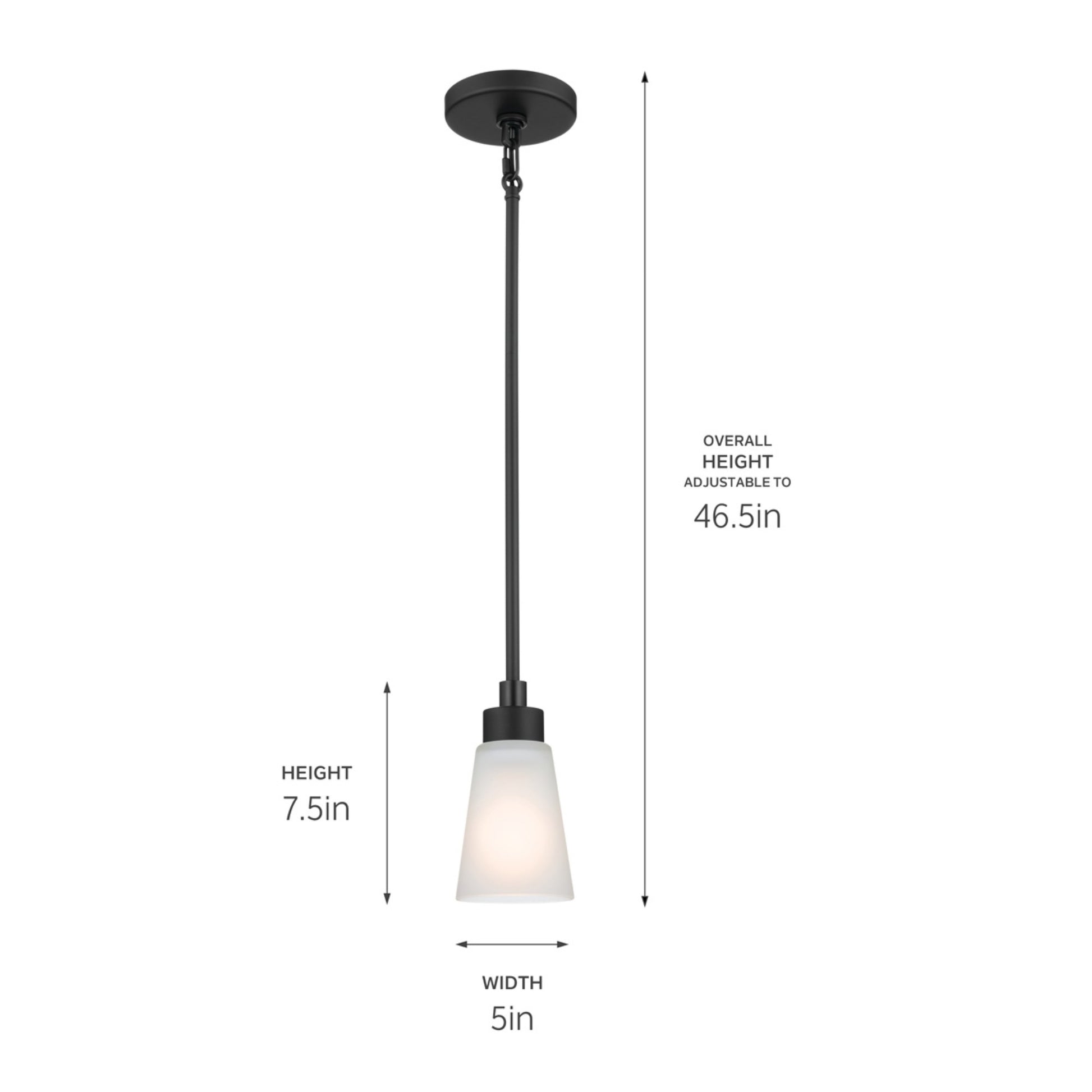 Erma 4" Mini Pendant, Black Finish - Bees Lighting