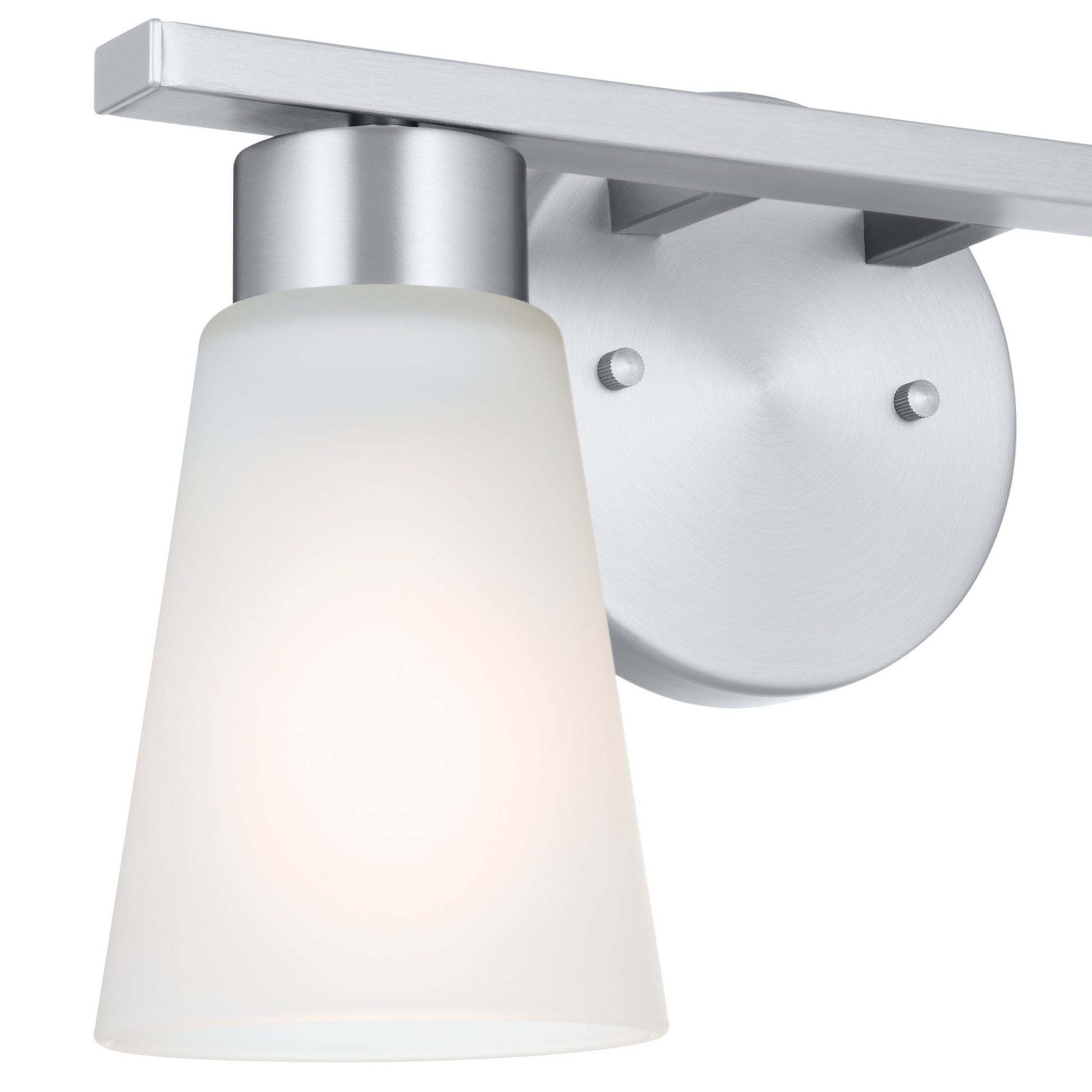 Stamos 13" 2-Light Bath Vanity Light, Brushed Nickel Finish - Bees Lighting