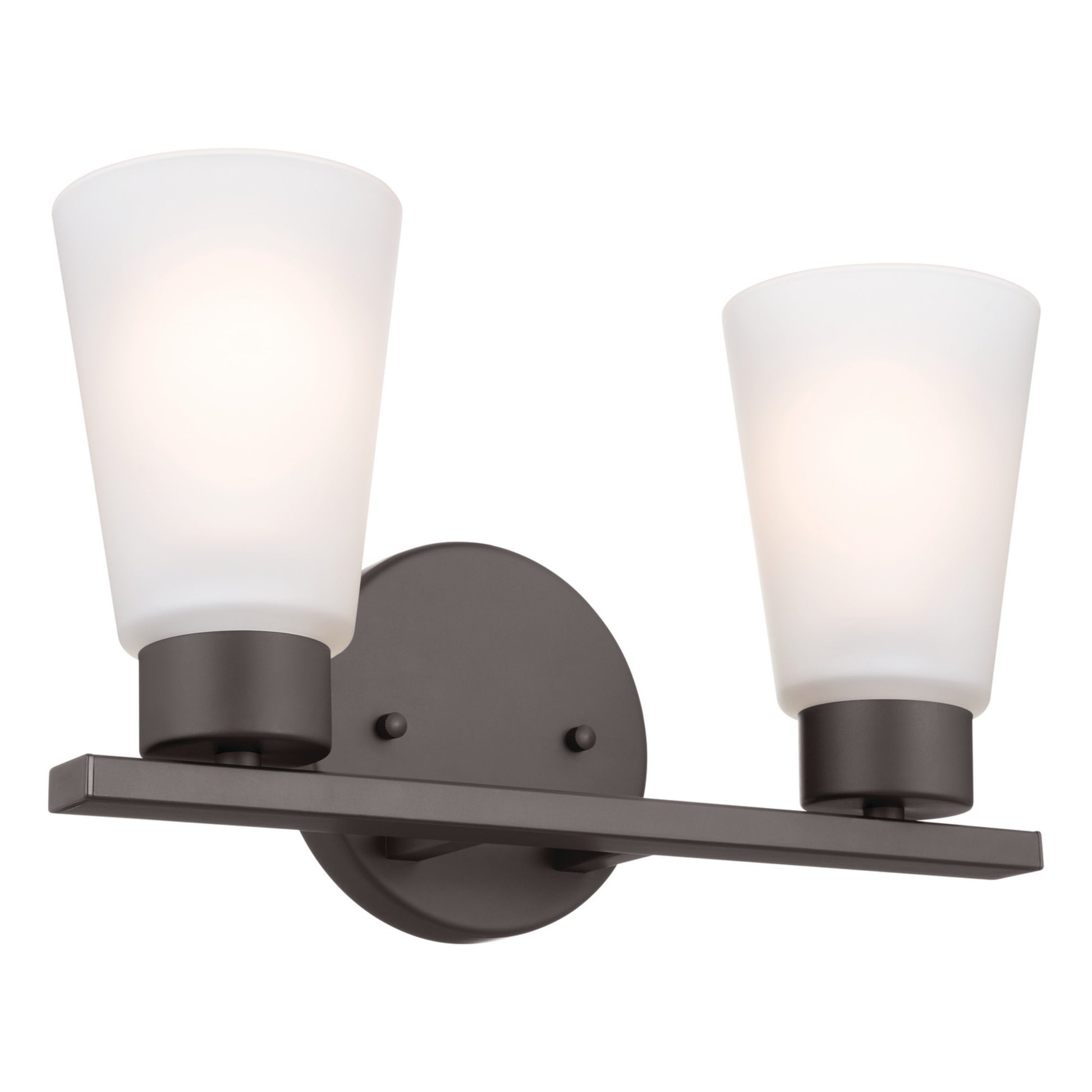 Stamos 13" 2-Light Bath Vanity Light, Olde Bronze Finish - Bees Lighting