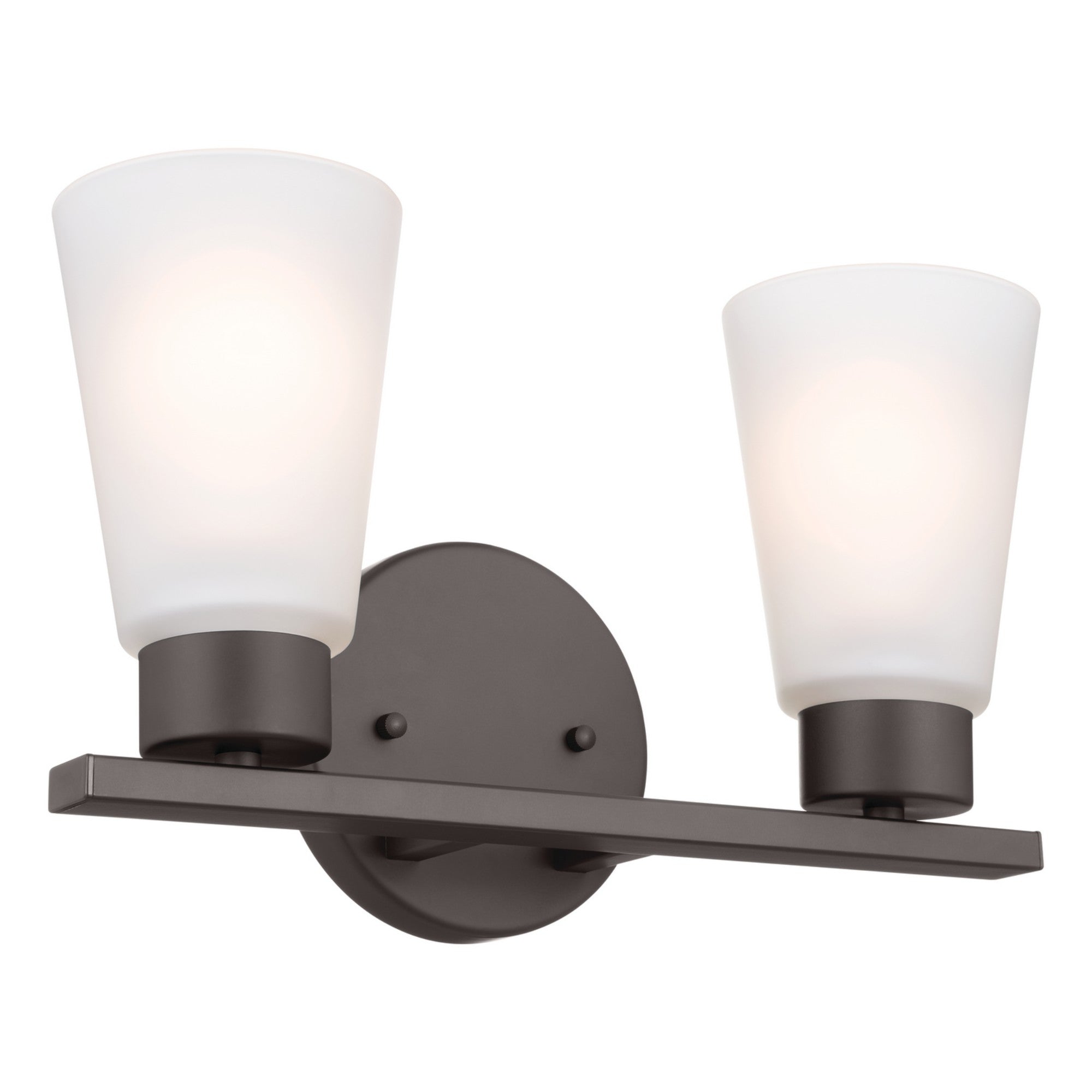 Stamos 13" 2-Light Bath Vanity Light, Olde Bronze Finish - Bees Lighting