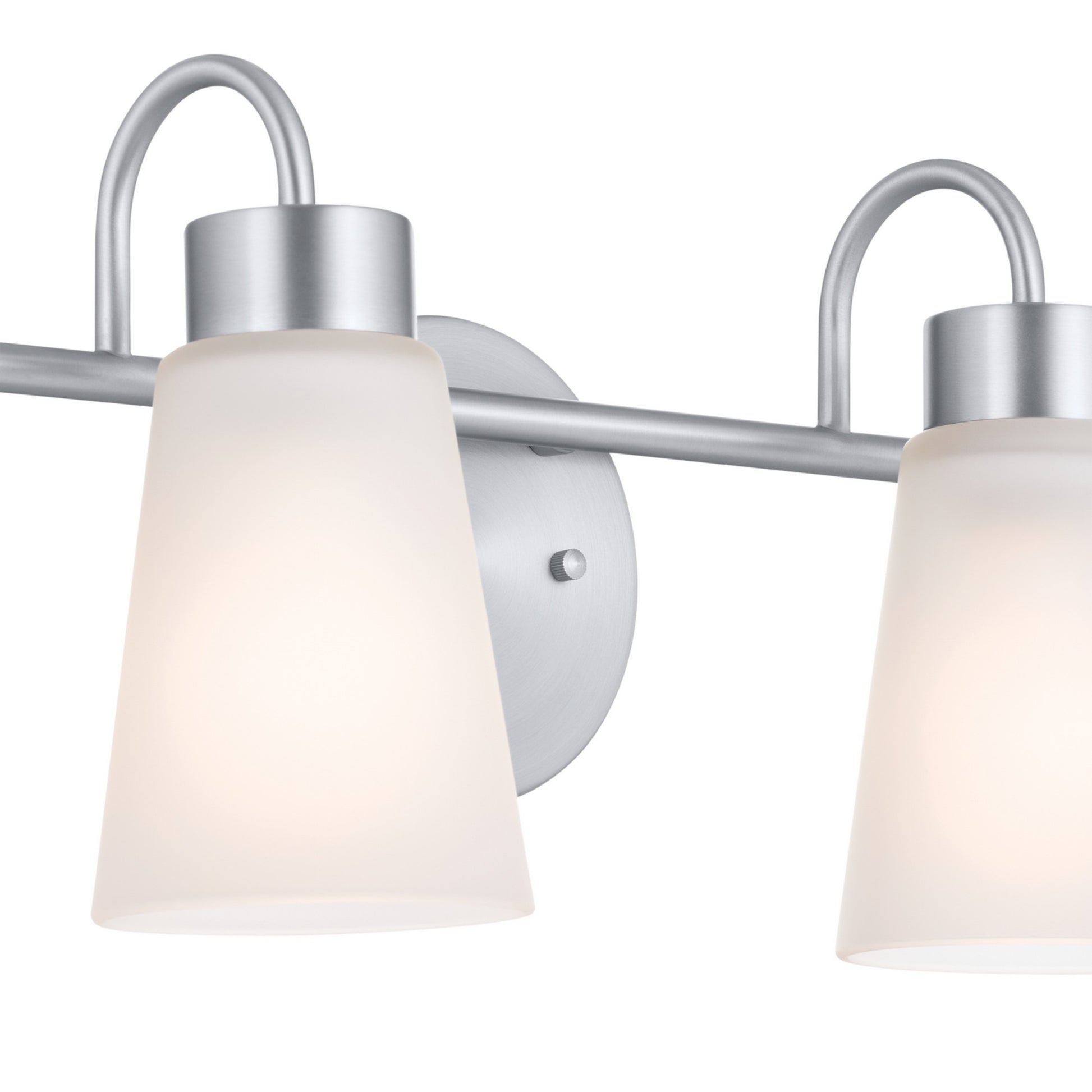 Erma 33" 4-Light Bath Vanity Light, Brushed Nickel Finish - Bees Lighting