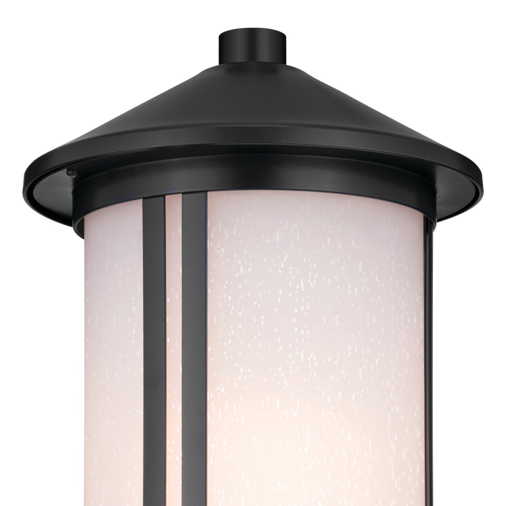 Lombard 17" Outdoor Post Light, Black Finish - Bees Lighting