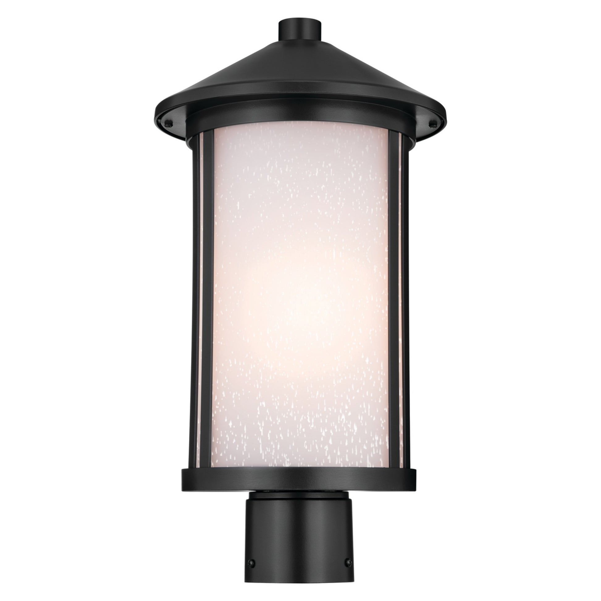 Lombard 17" Outdoor Post Light, Black Finish - Bees Lighting